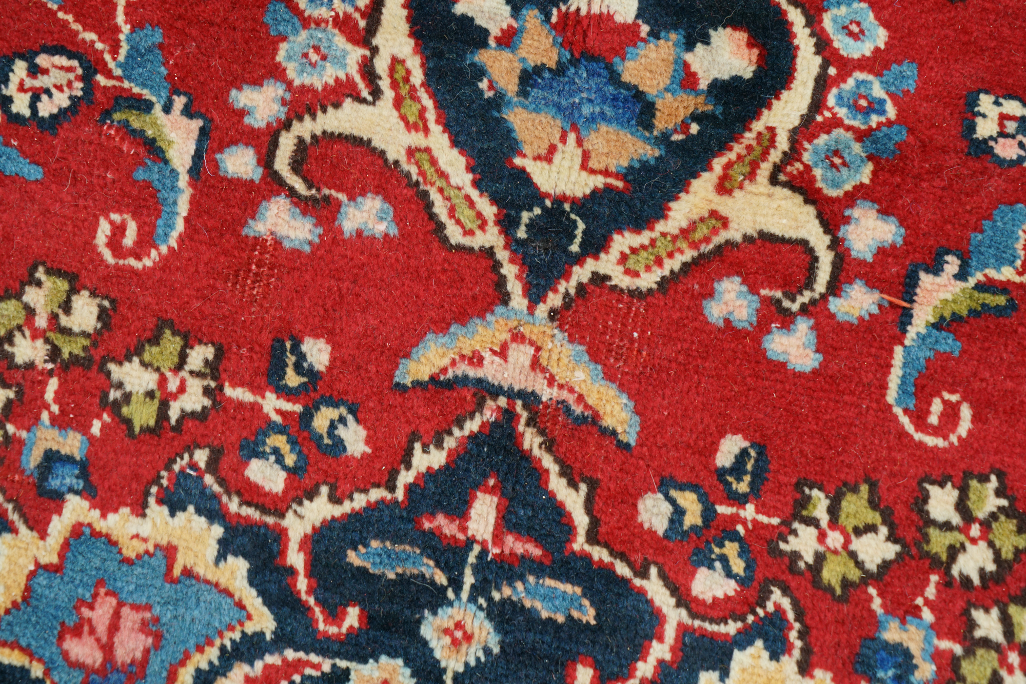 Hand-Knotted Persian Tabriz Wool Area Rug
