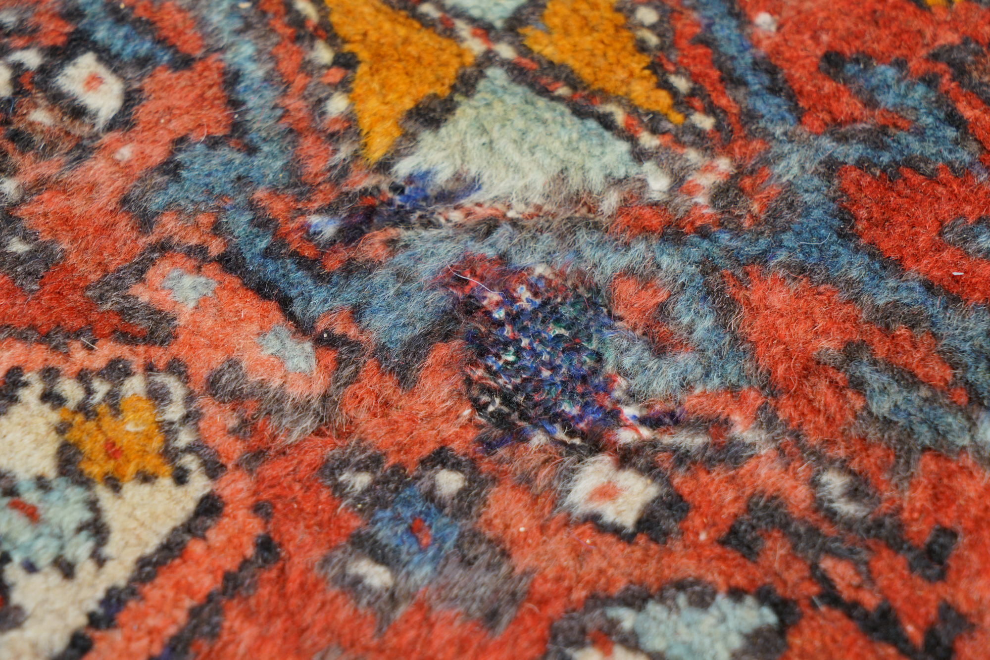 Hand-Knotted Persian Lamberan Wool Carpet Runner