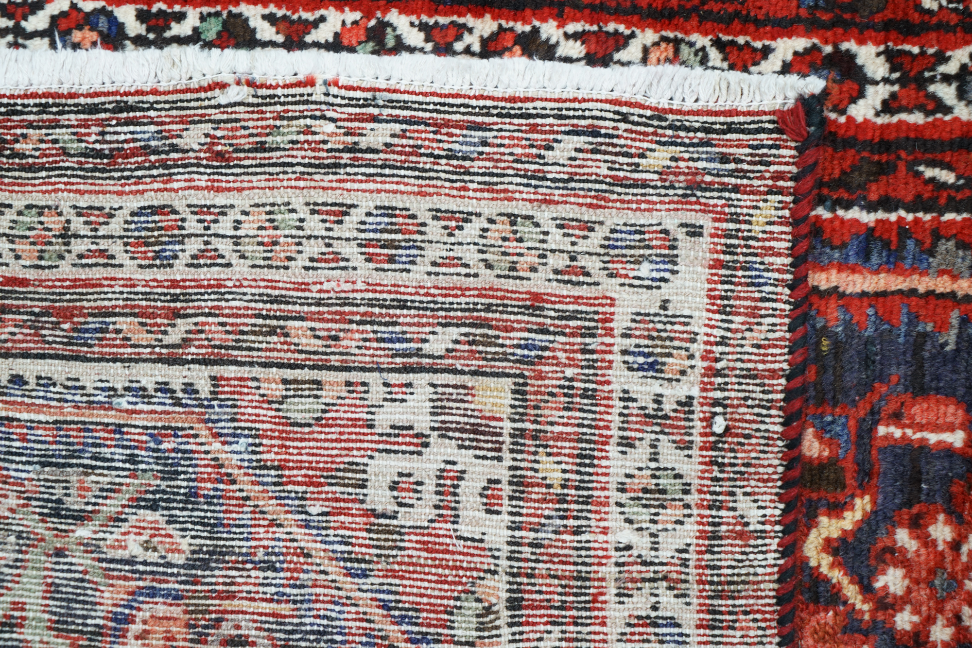 Hand-Knotted Persian Malayer Wool Carpet Runner