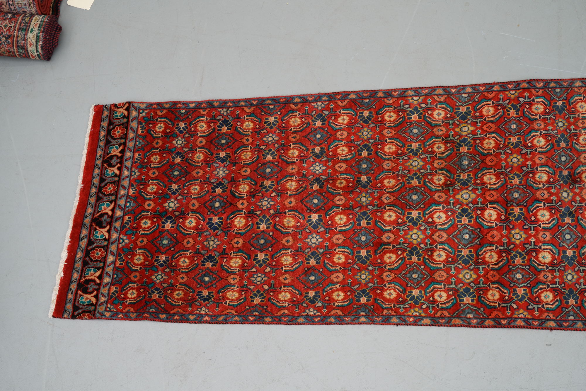 Hand-Knotted Persian Wool Carpet Runner
