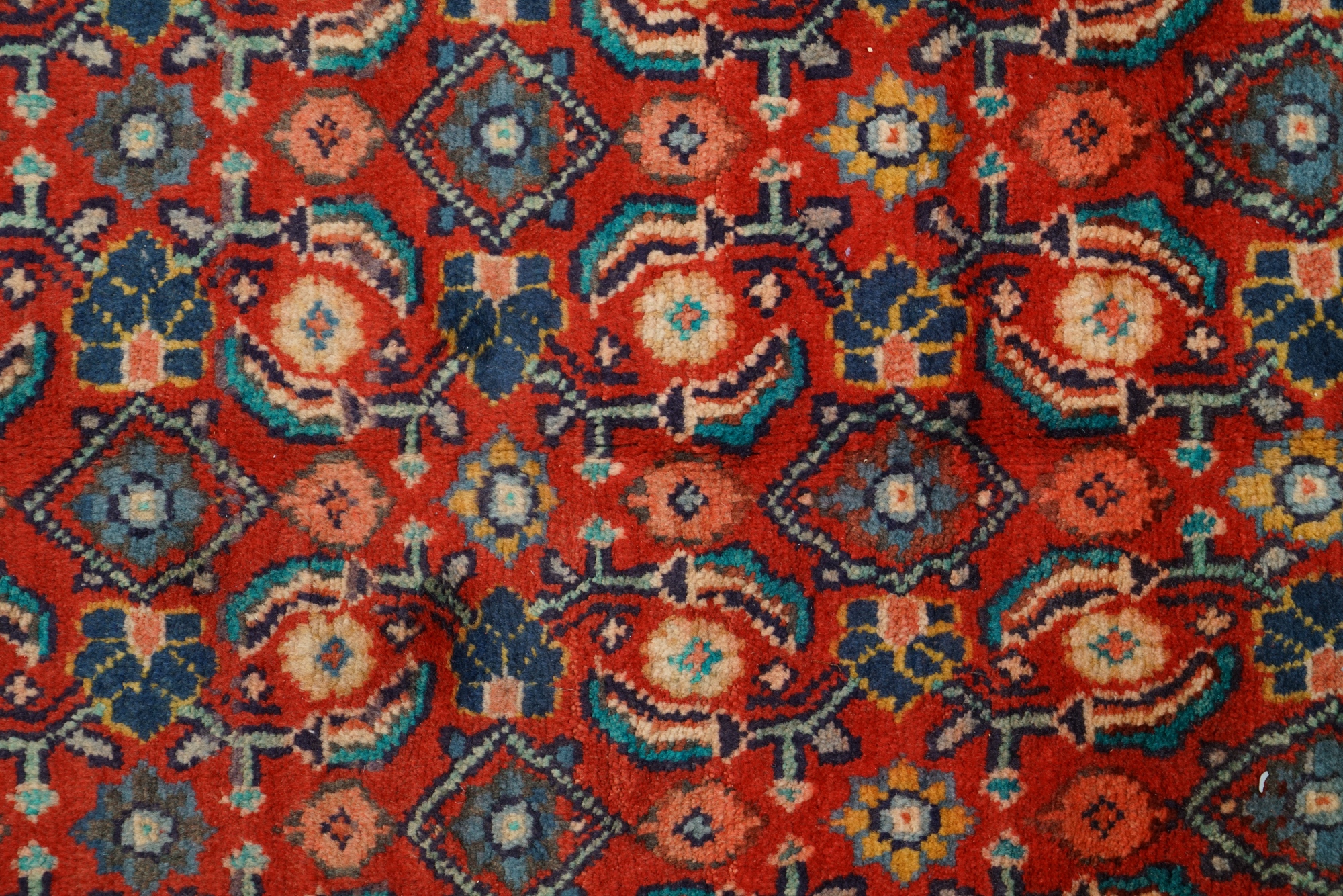 Hand-Knotted Persian Wool Carpet Runner