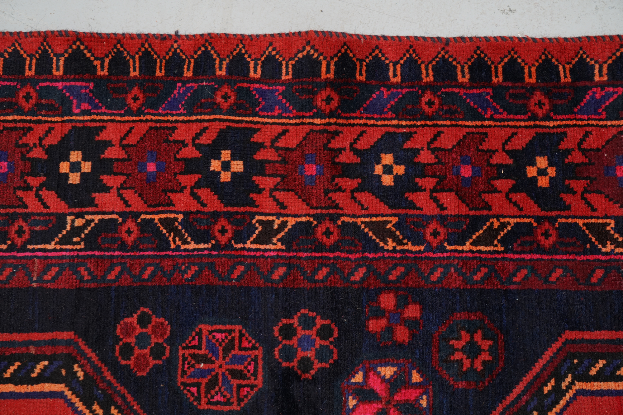 Hand-Knotted Caucasian Karabagh Wool Accent Rug