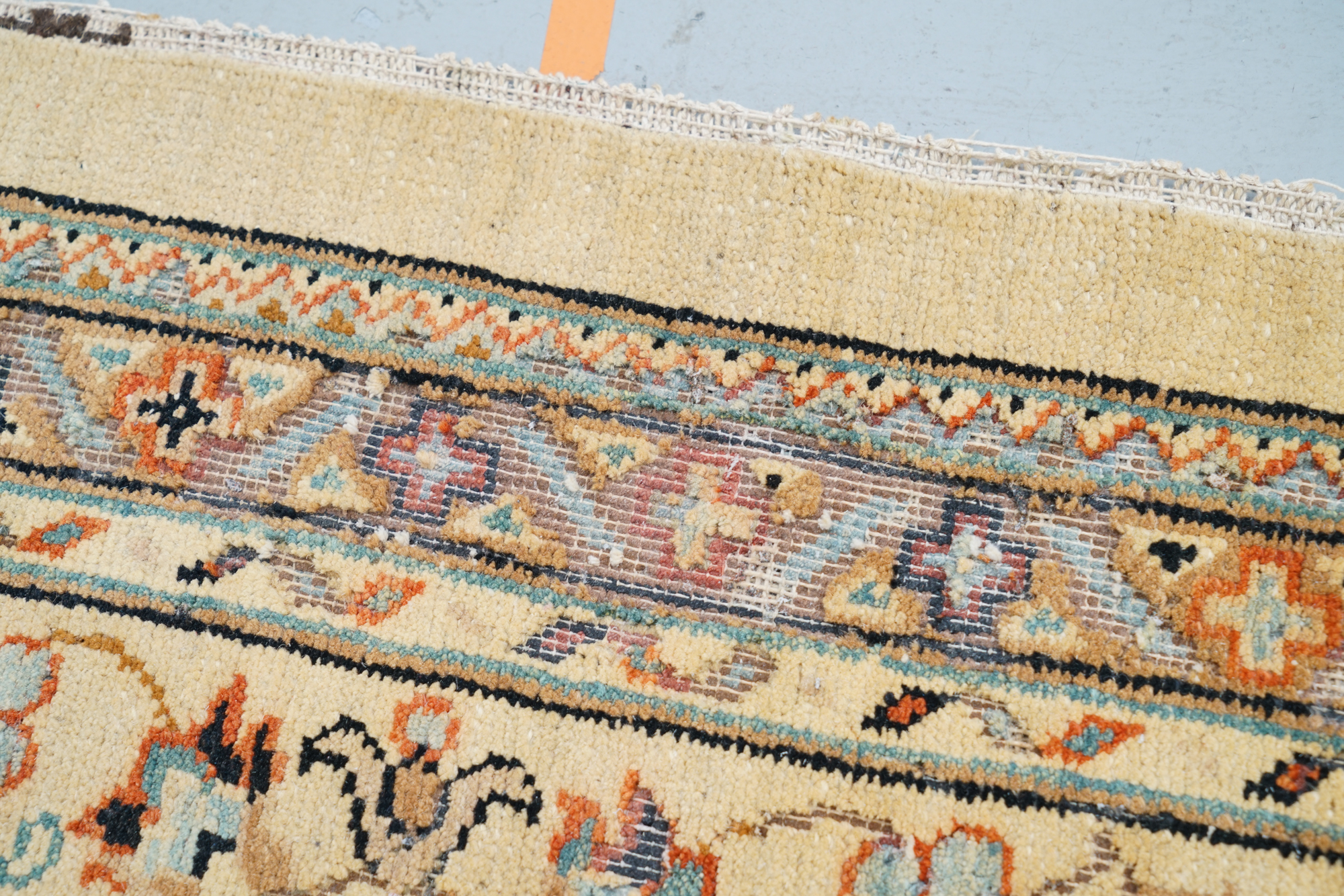 Hand-Knotted Indo-Persian "Vase" Wool Room Sized Rug