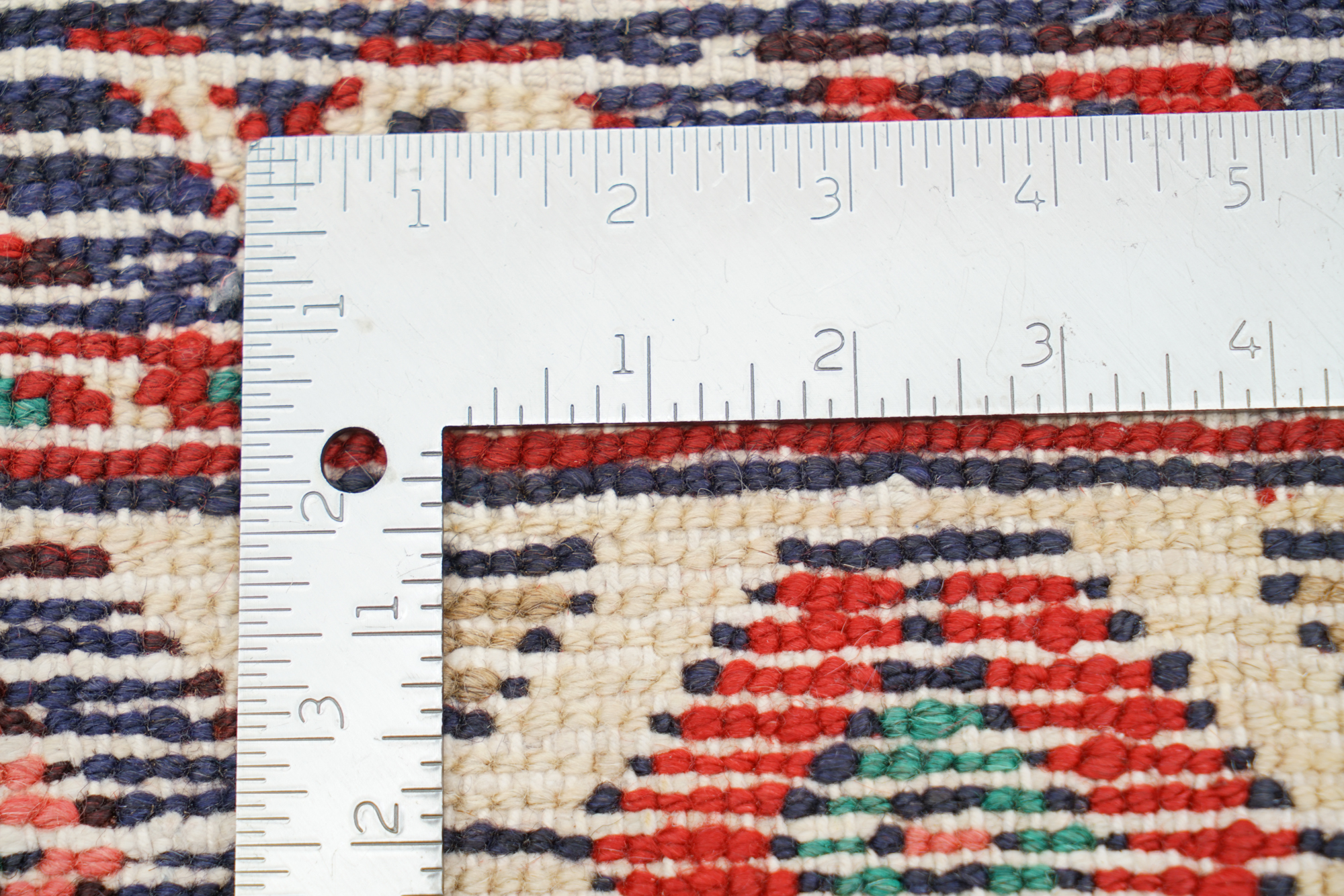 Hand-Knotted Persian Hamadan Wool Area Rug