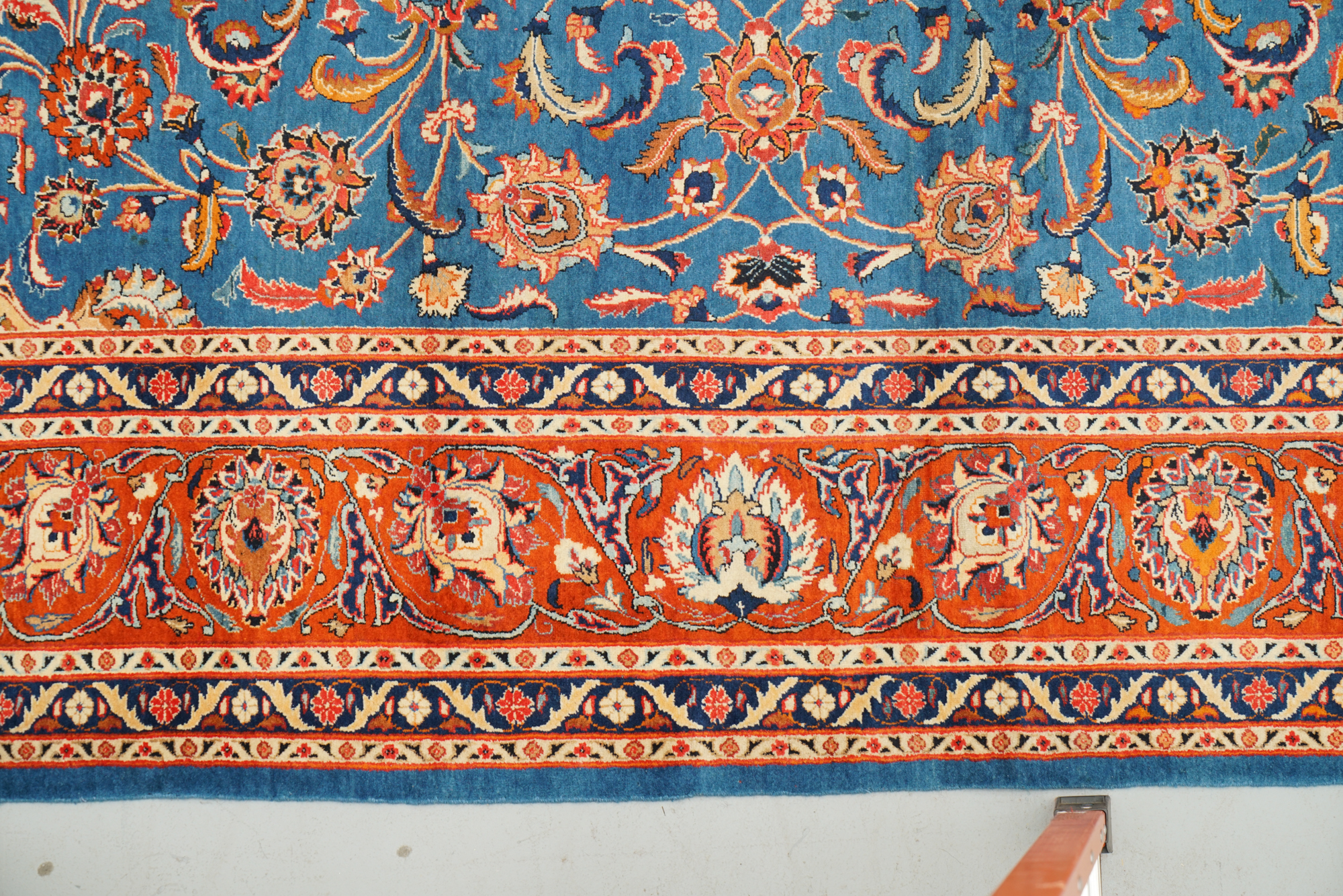 Hand-Knotted Persian Qom Wool Room Sized Rug