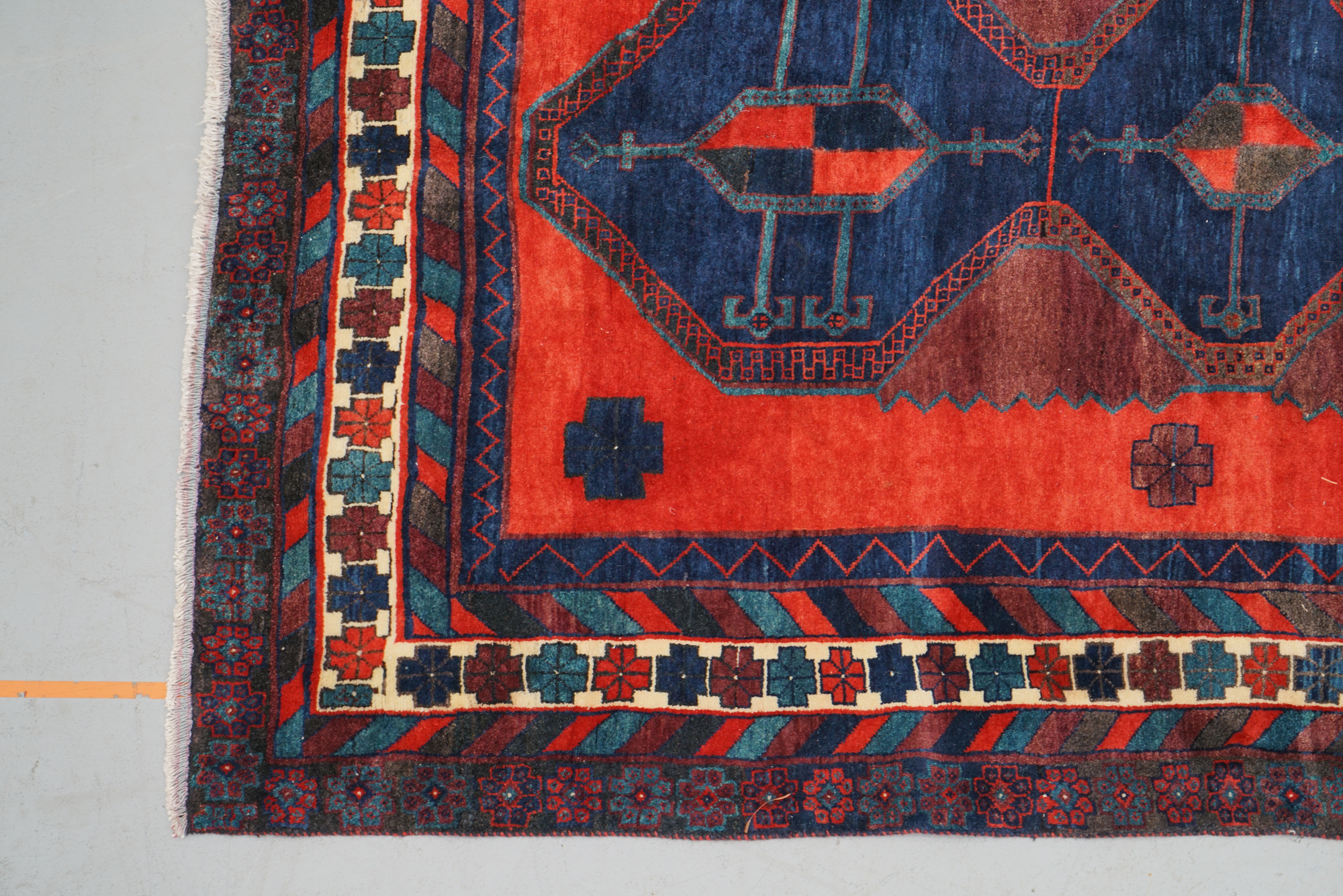 Hand-Knotted Caucasian Wool Area Rug