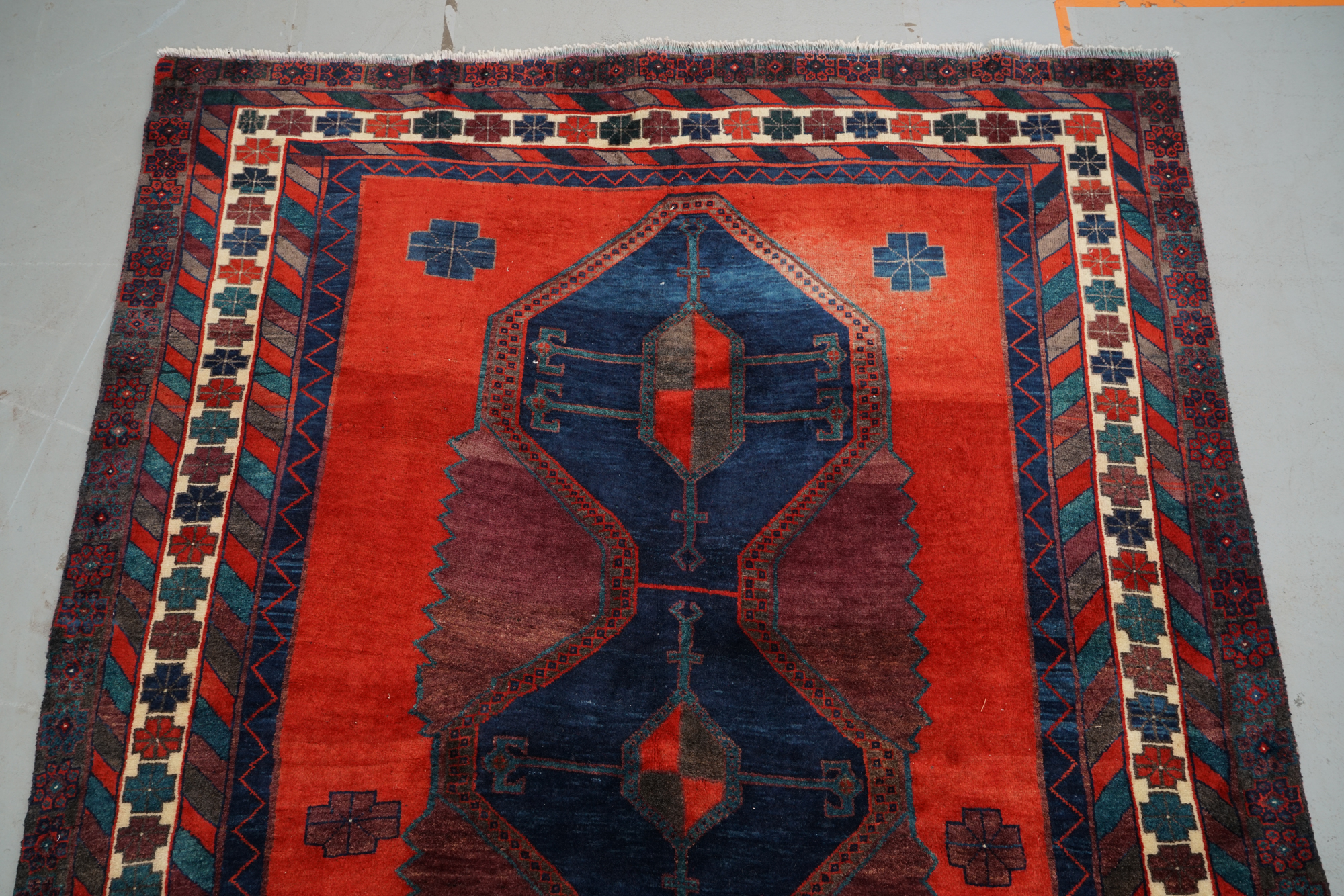 Hand-Knotted Caucasian Wool Area Rug