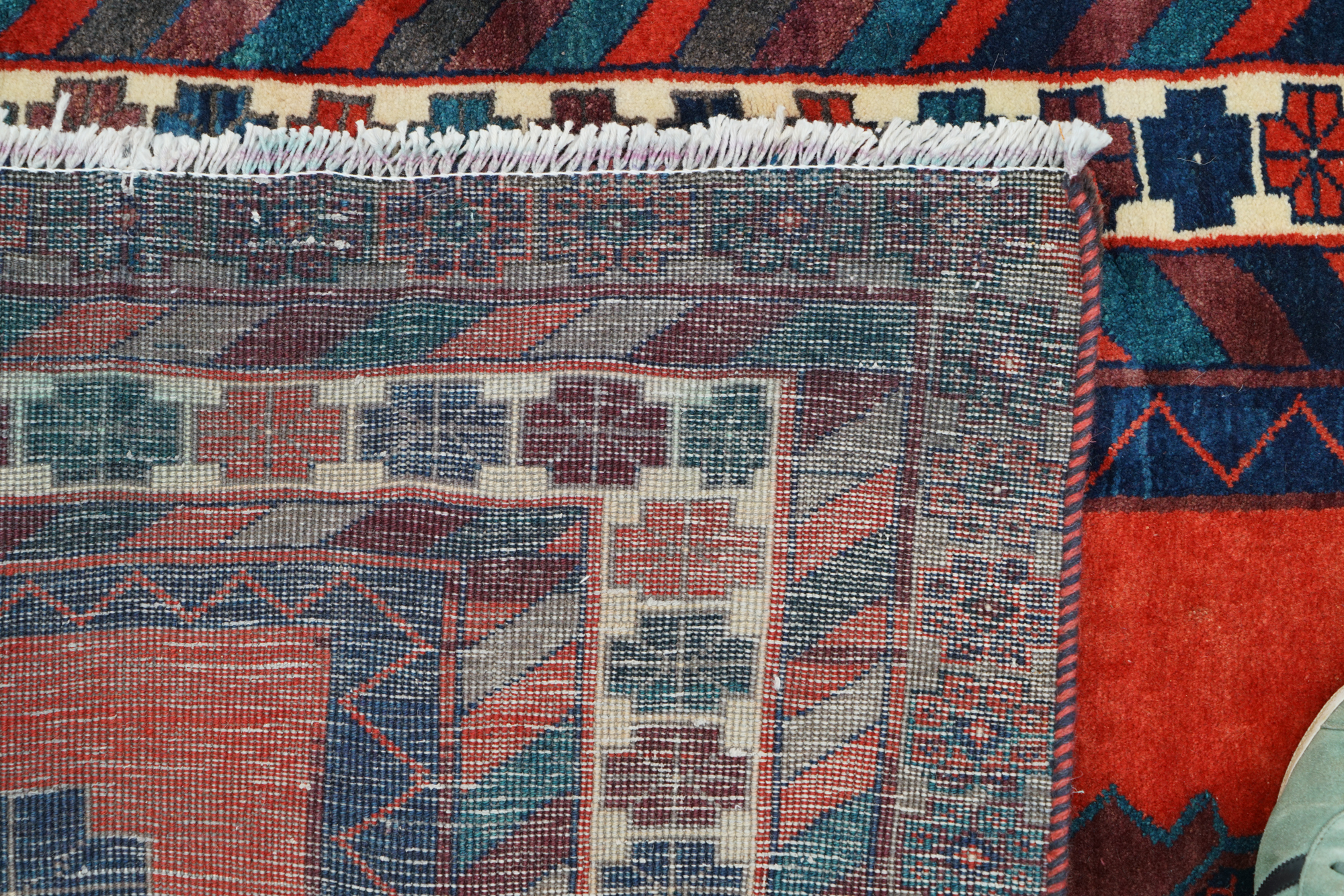 Hand-Knotted Caucasian Wool Area Rug