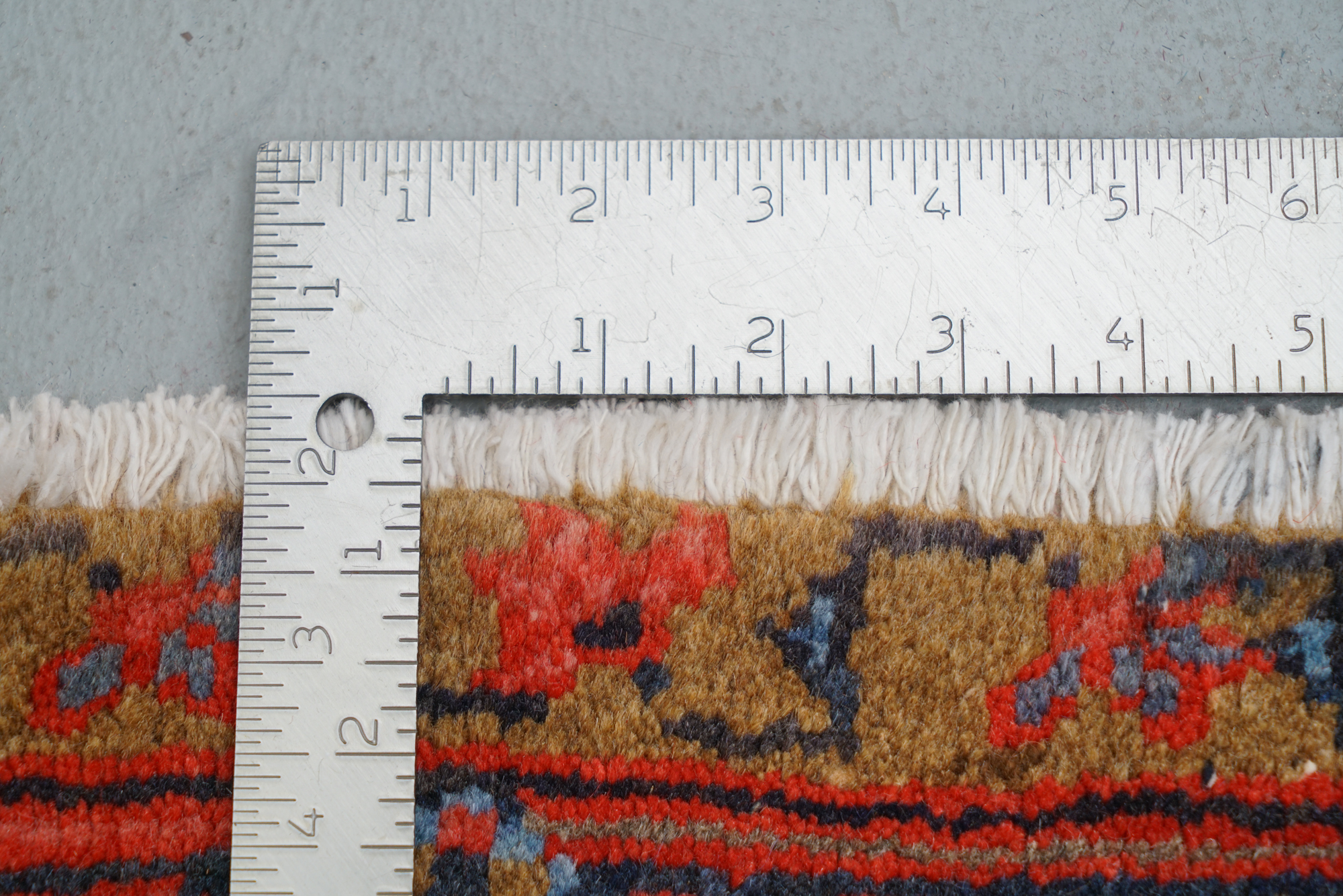 Hand-Knotted Persian Heriz Wool Area Rug