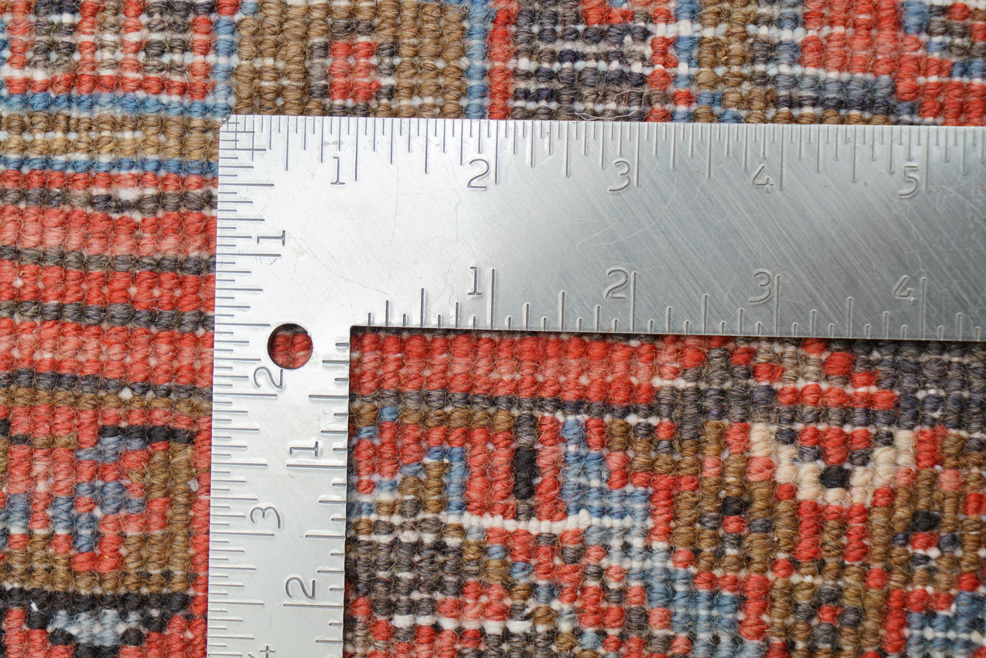 Hand-Knotted Persian Heriz Wool Area Rug