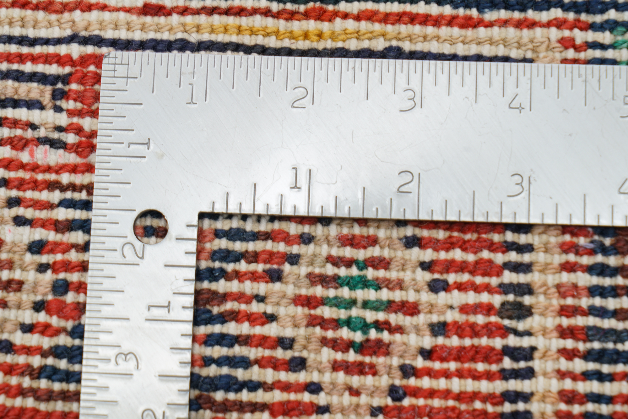 Hand-Knotted Persian Hamadan Wool Area Rug