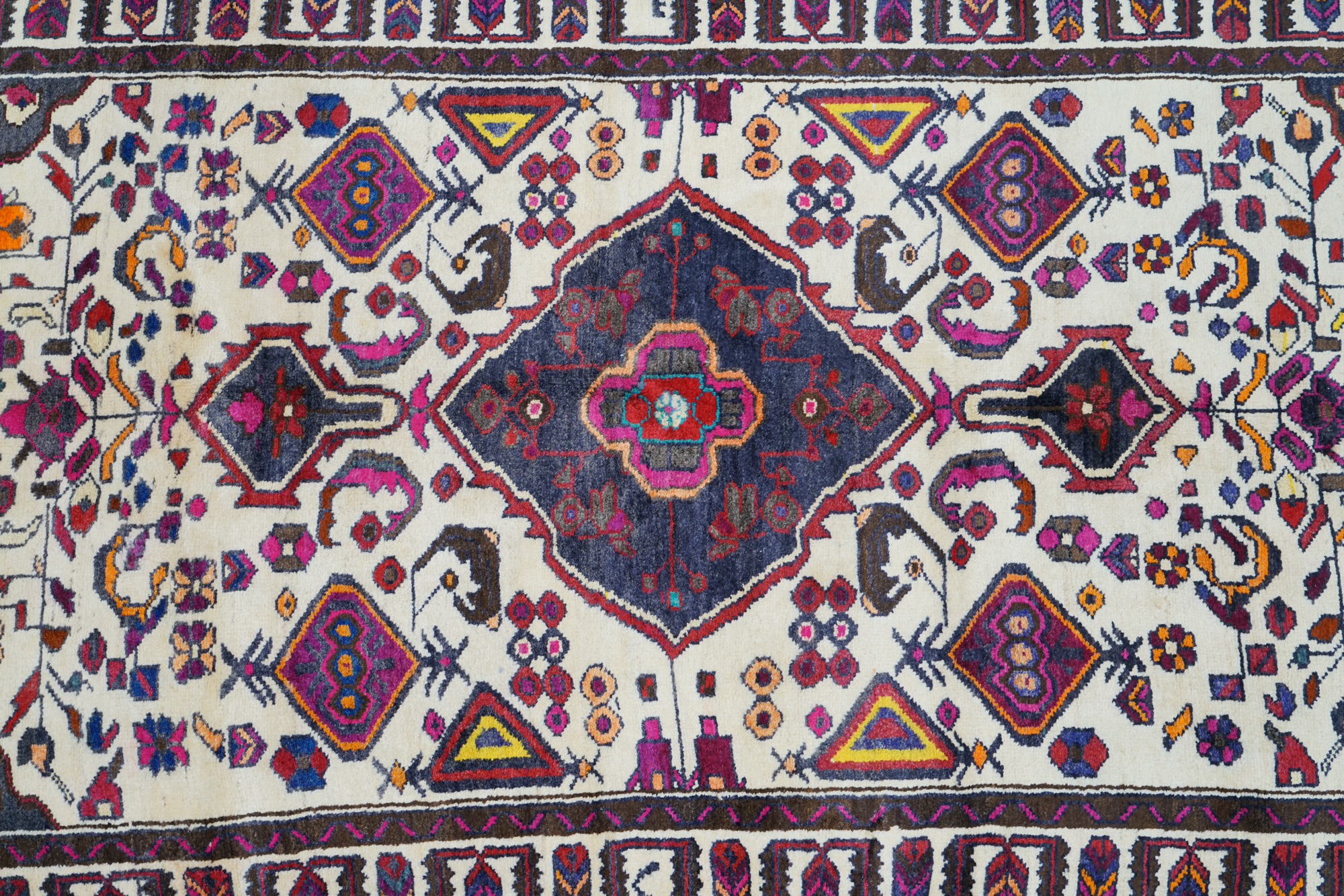 Hand-Knotted Caucasian Wool Area Rug
