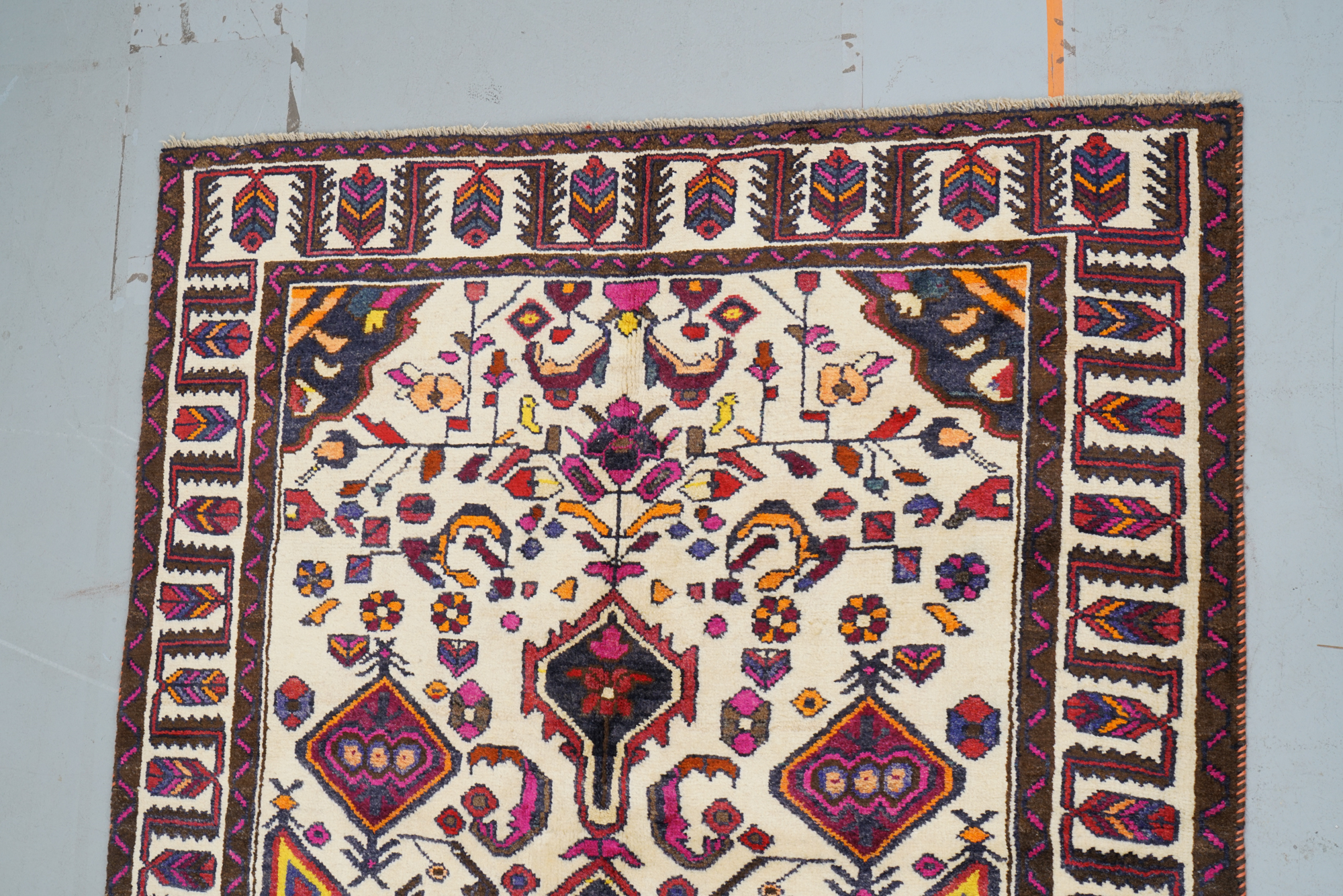 Hand-Knotted Caucasian Wool Area Rug
