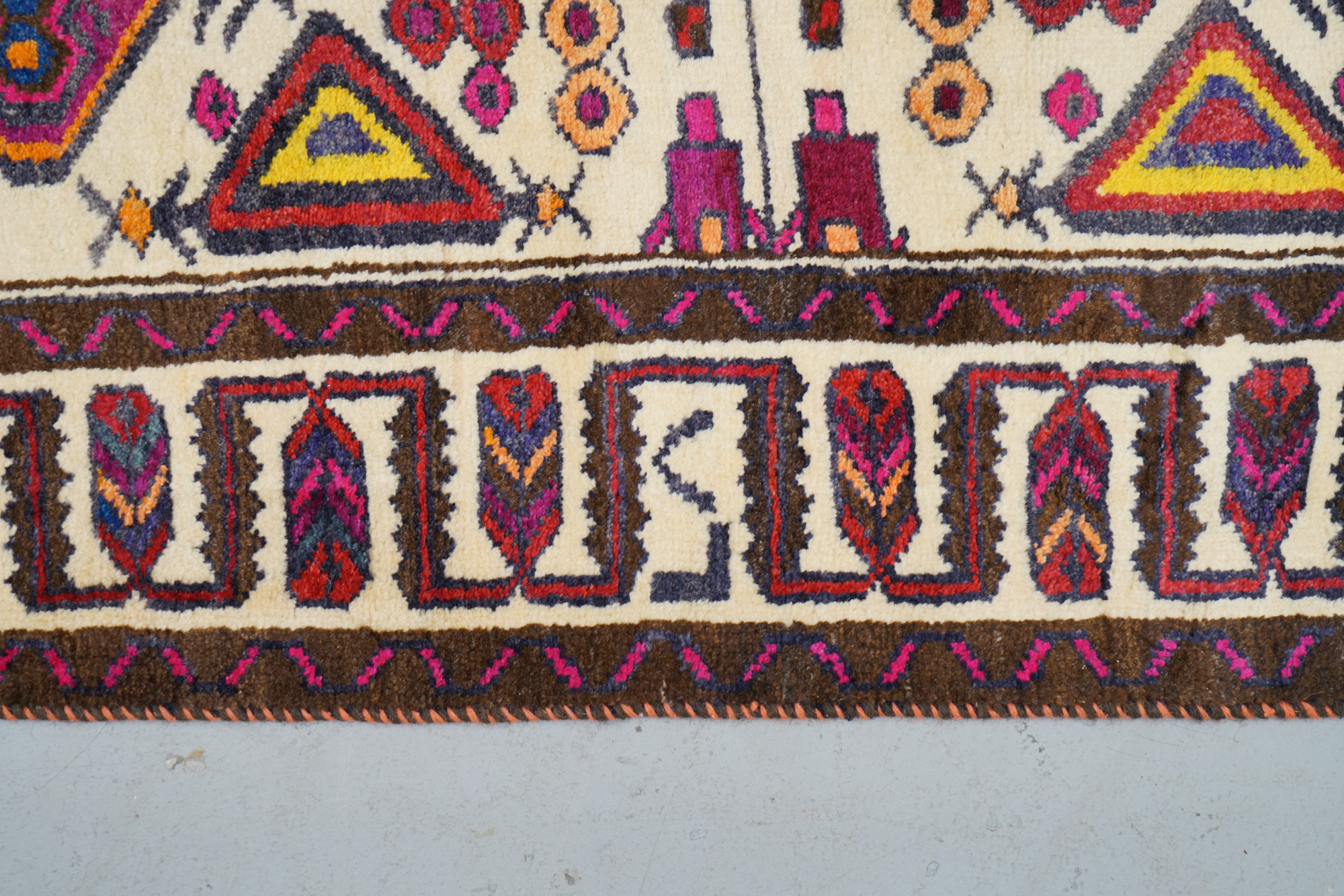 Hand-Knotted Caucasian Wool Area Rug