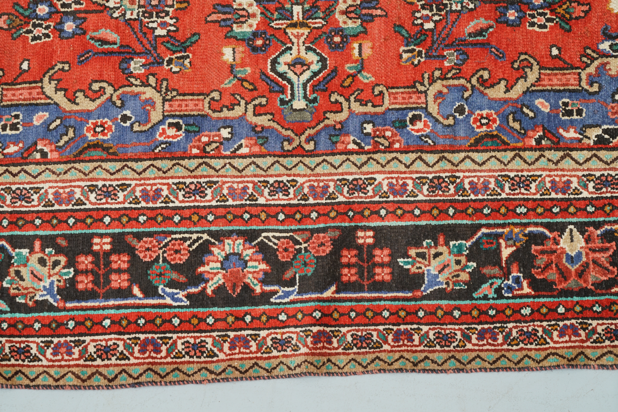 Hand-Knotted Persian Malayer Wool Room Sized Rug