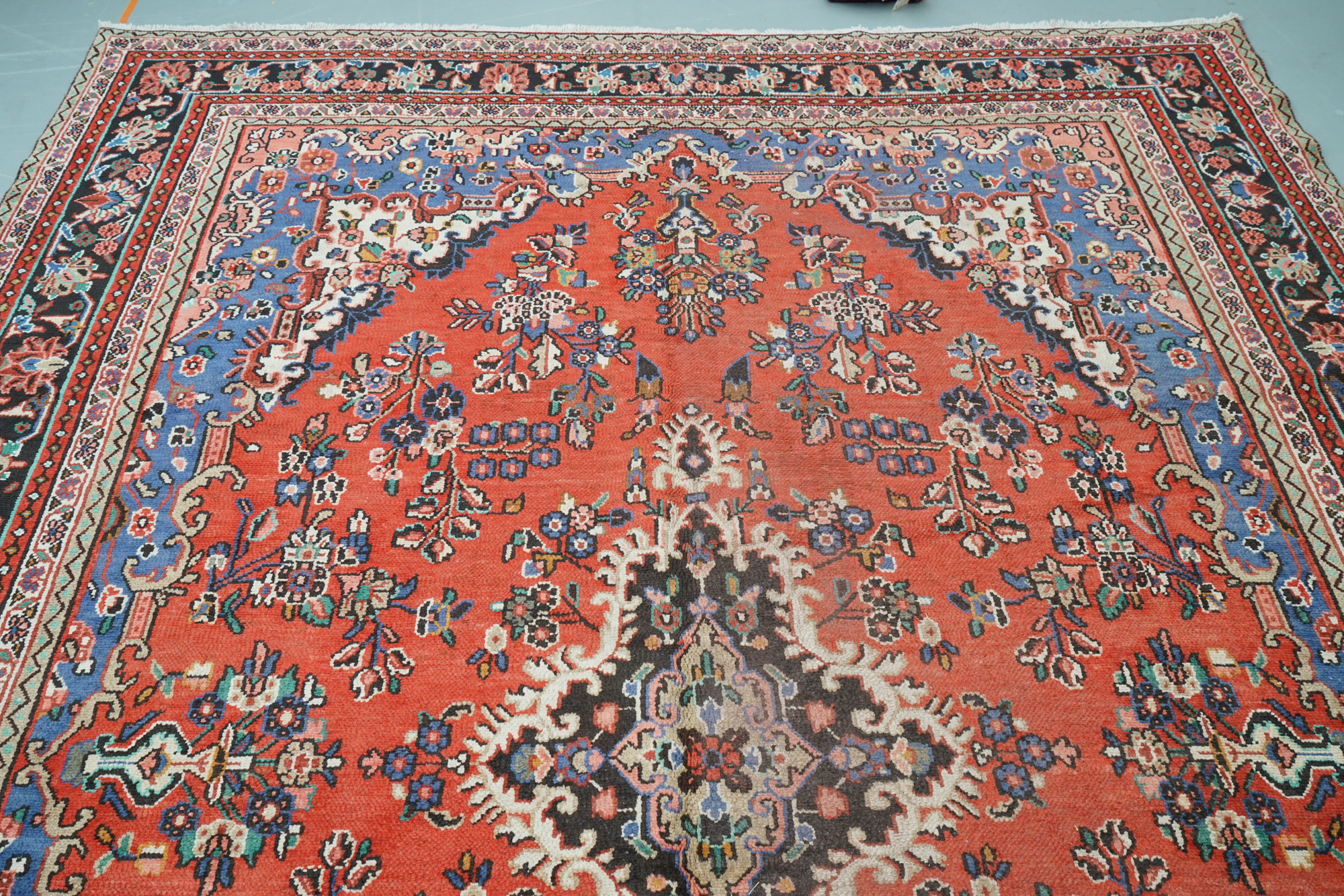 Hand-Knotted Persian Malayer Wool Room Sized Rug