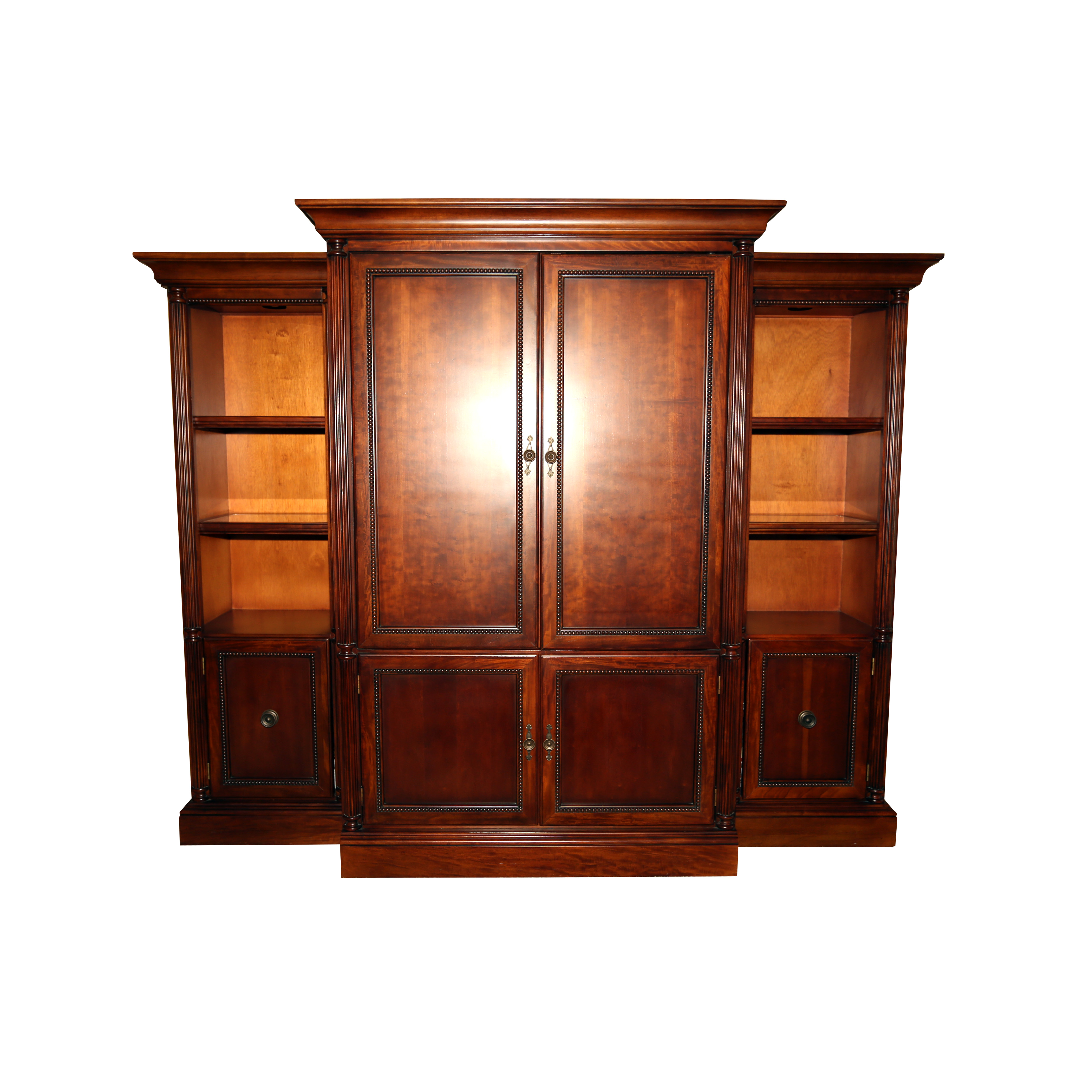 Breakfront Media and Display Cabinet with Lighting