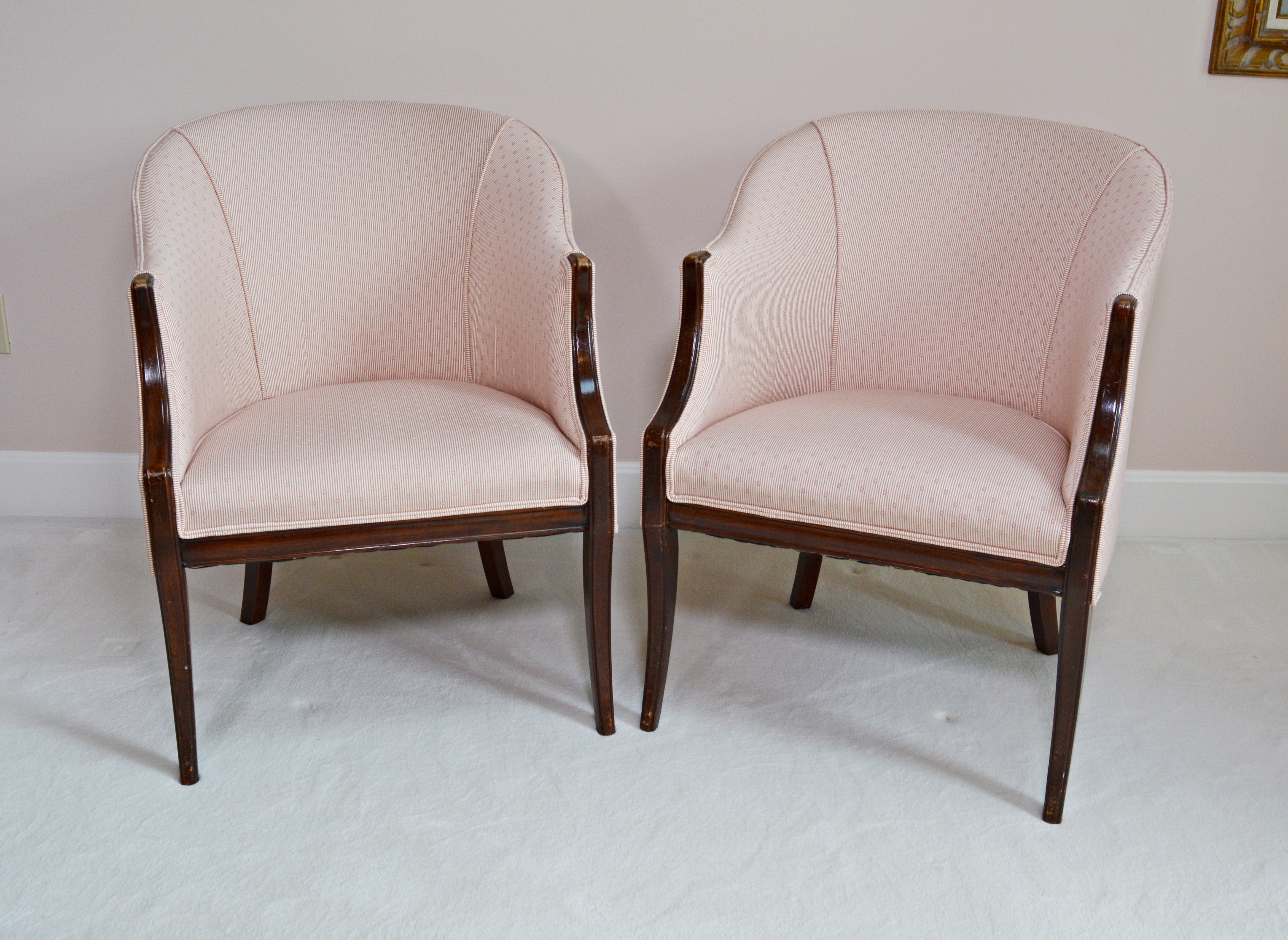 Barrel Back Armchairs