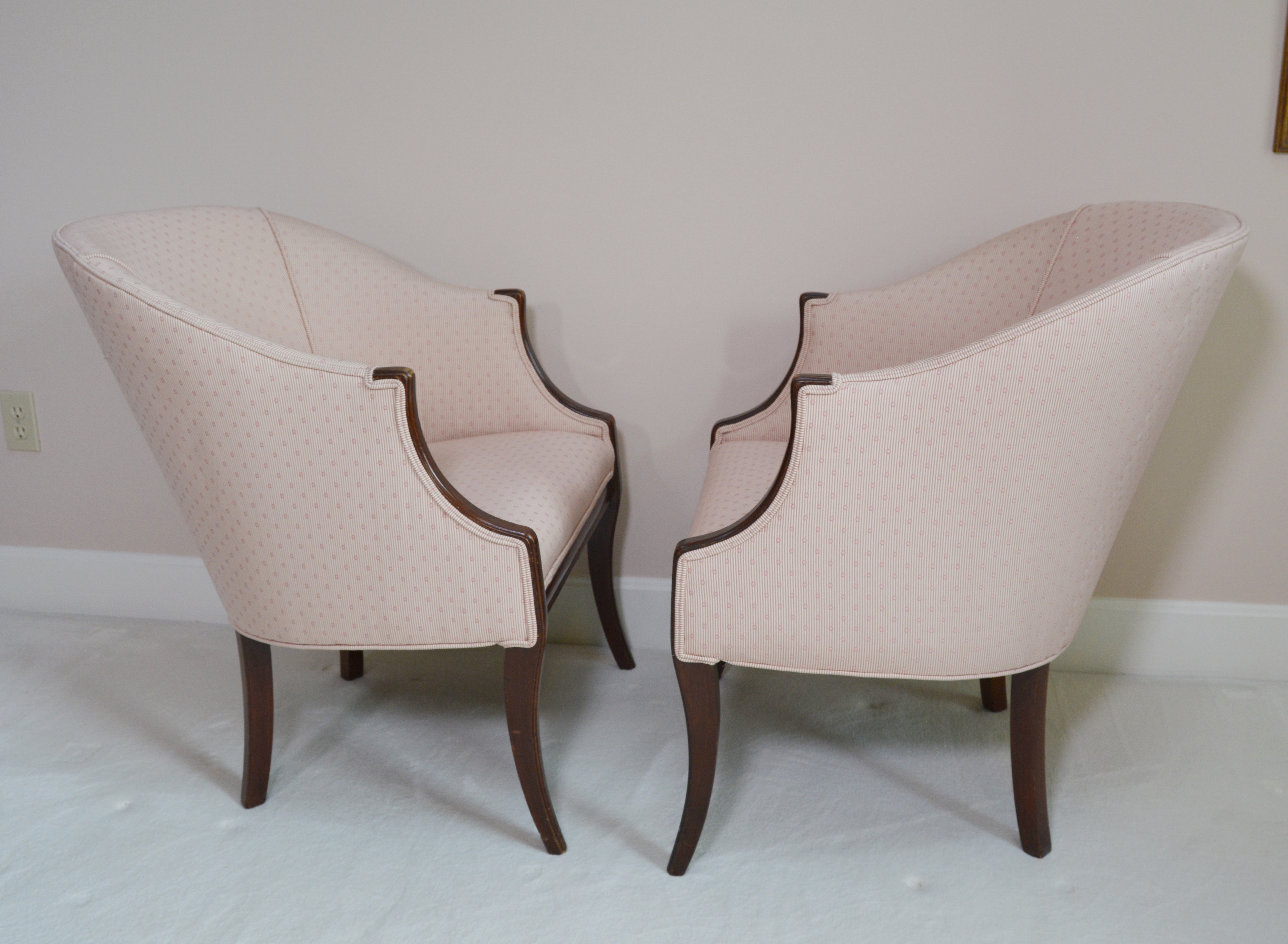 Barrel Back Armchairs