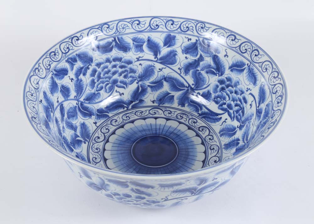 Blue and White Ceramic Bowl