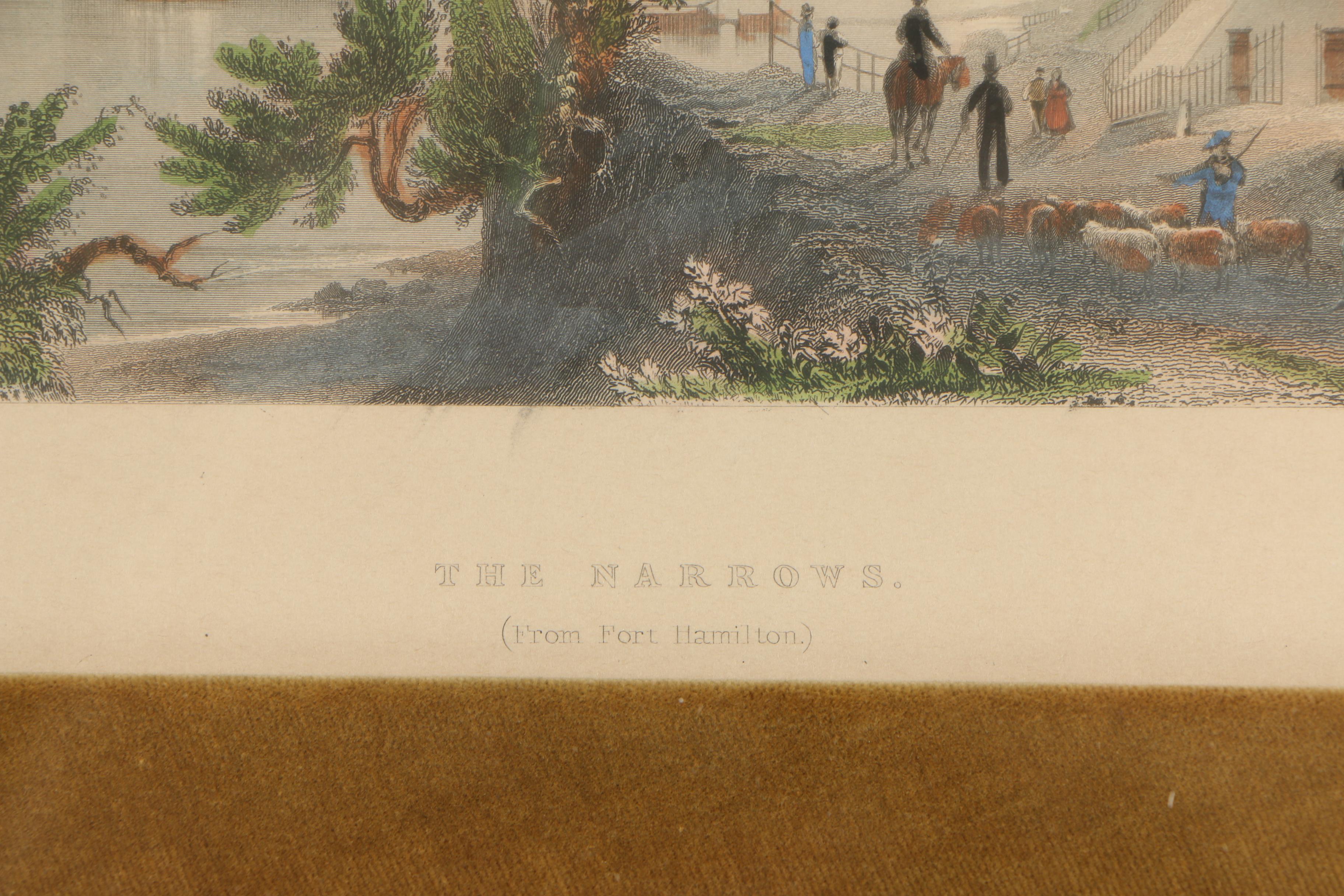 After William Henry Bartlett 19th Century Hand-Colored Engravings