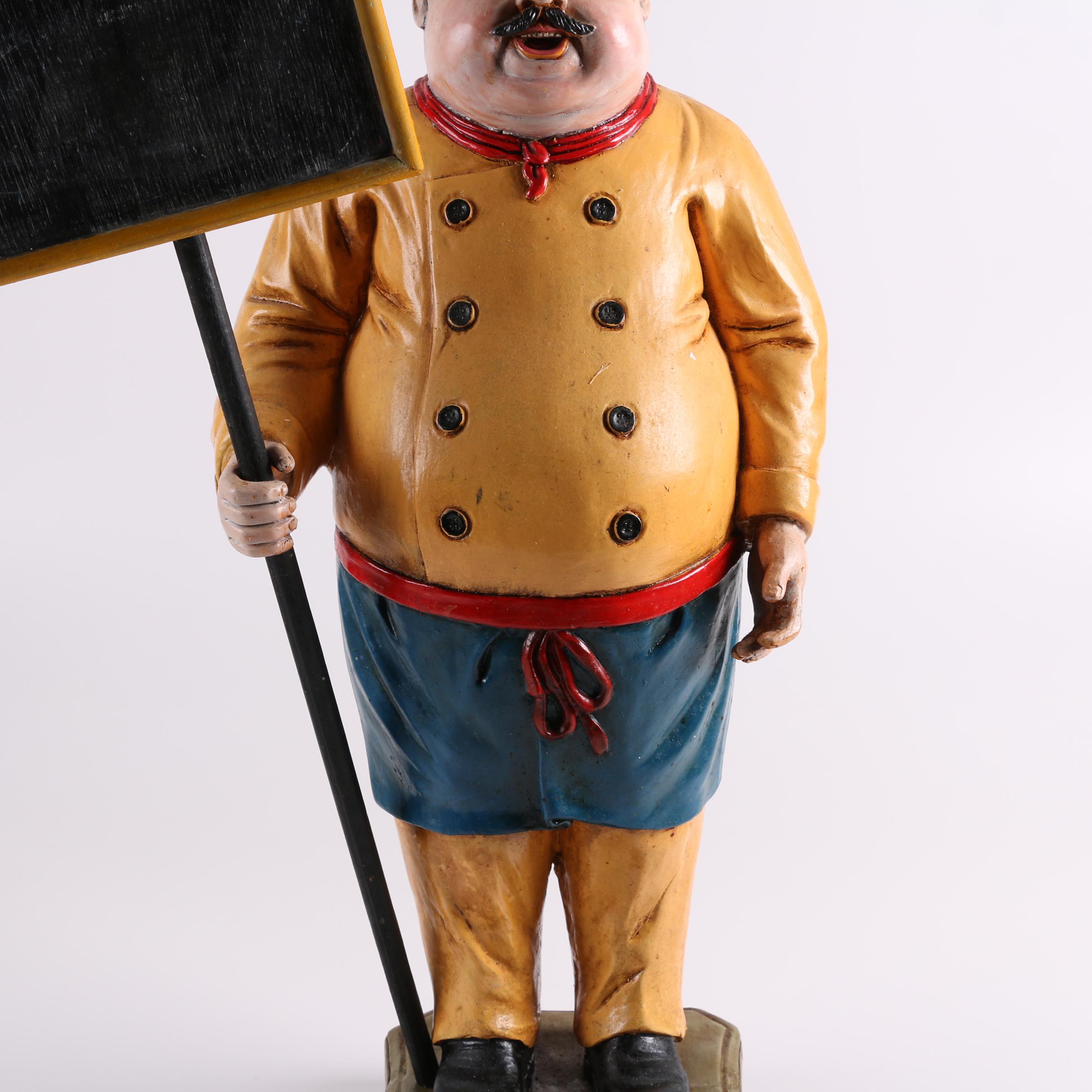 Chef Welcome Sign Composite Sculpture