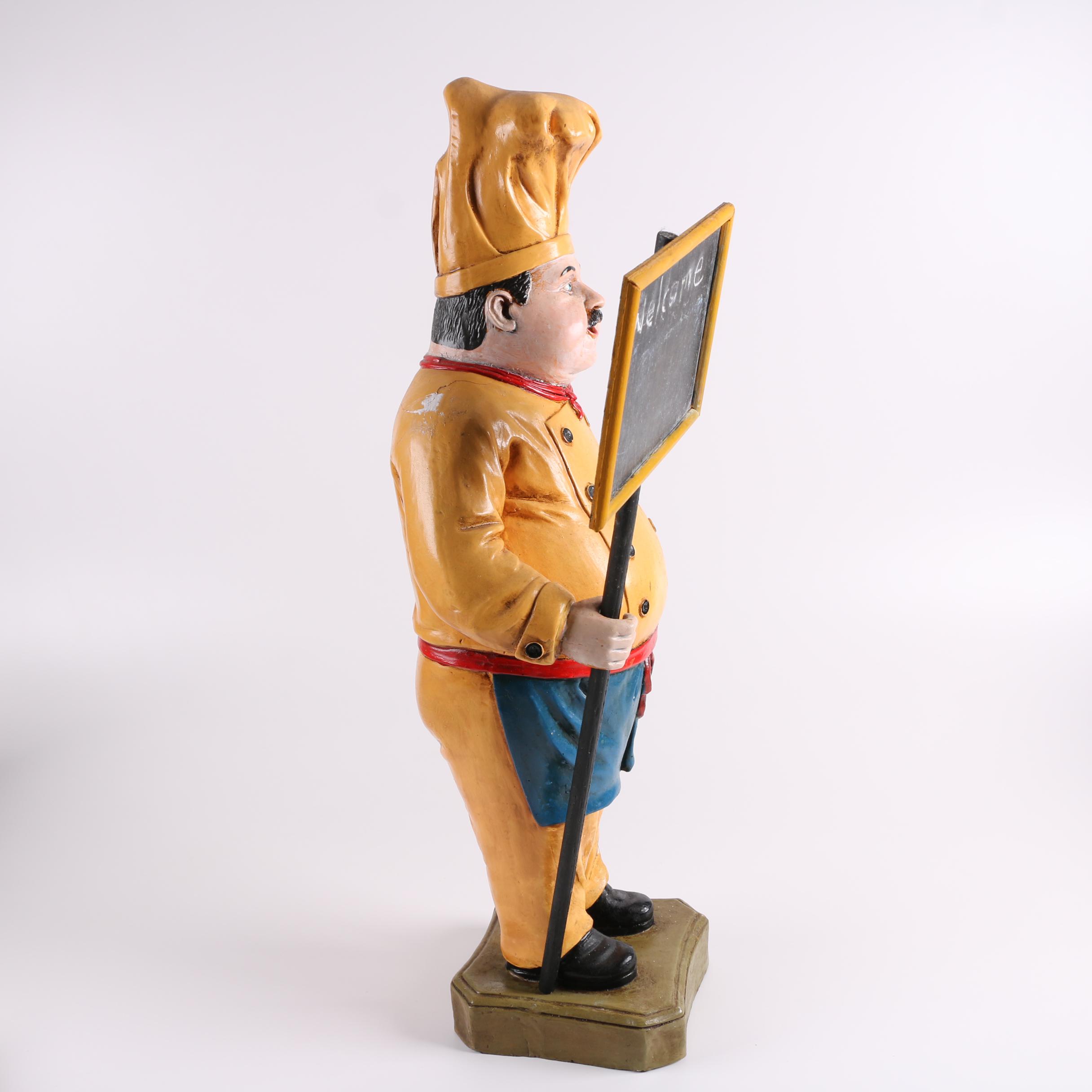 Chef Welcome Sign Composite Sculpture