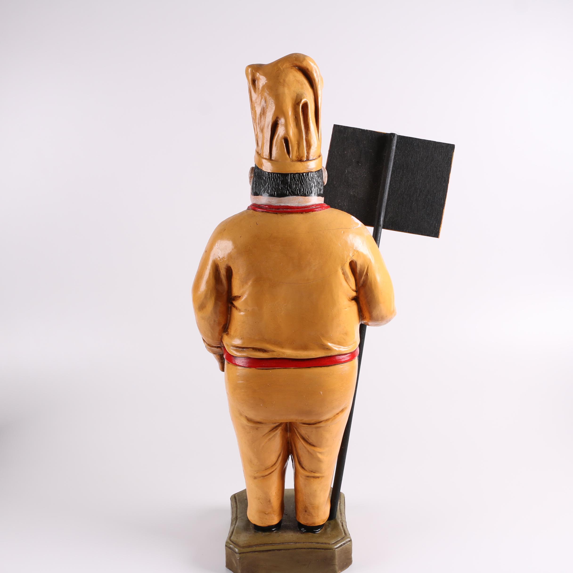 Chef Welcome Sign Composite Sculpture