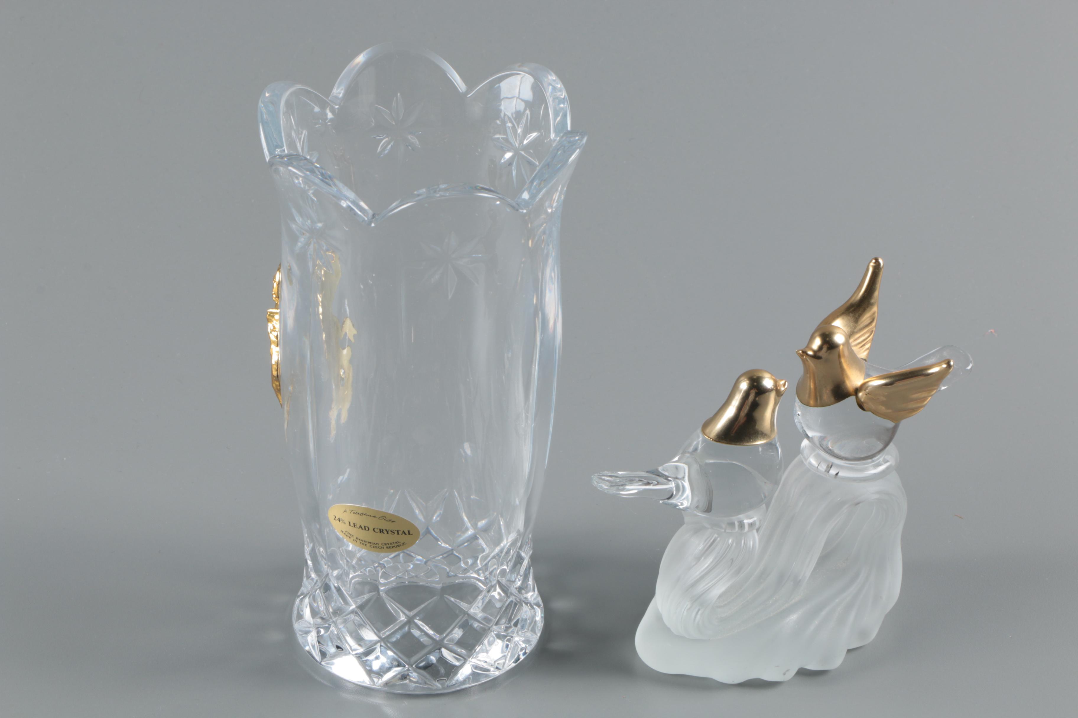 Holiday Motif Tumblers with Bohemian Figural Angelic Hurricane Shade