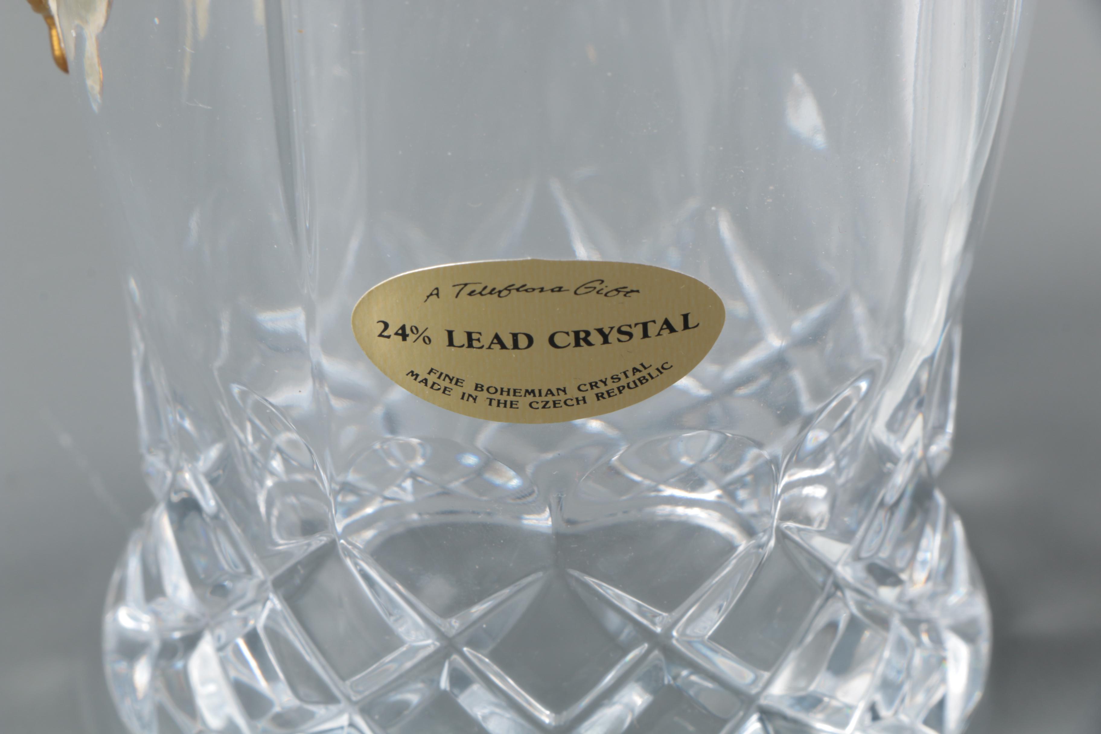 Holiday Motif Tumblers with Bohemian Figural Angelic Hurricane Shade