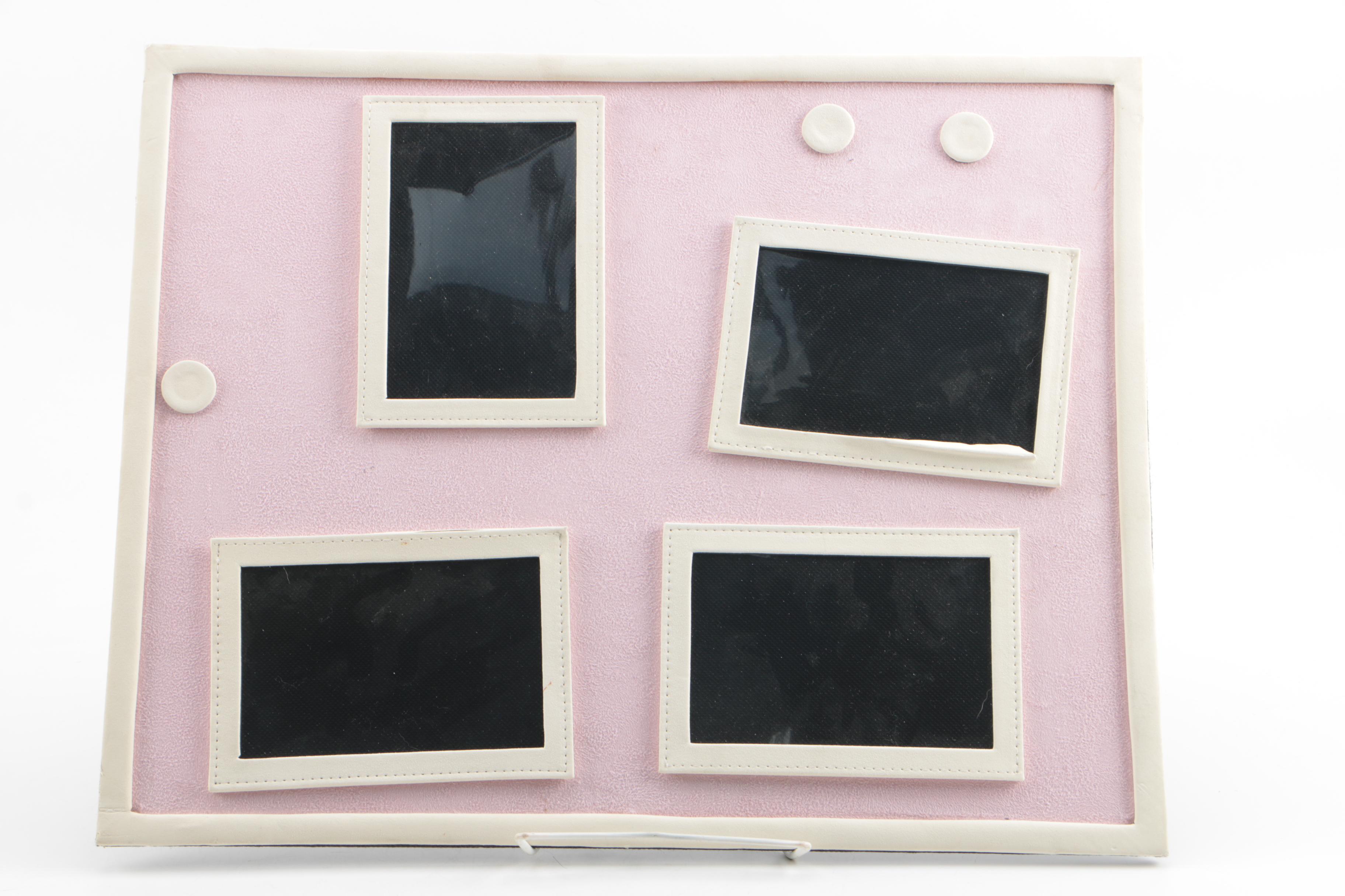 Umbra Multi Picture Black Frame and Pink and Black Magnetic Picture Boards