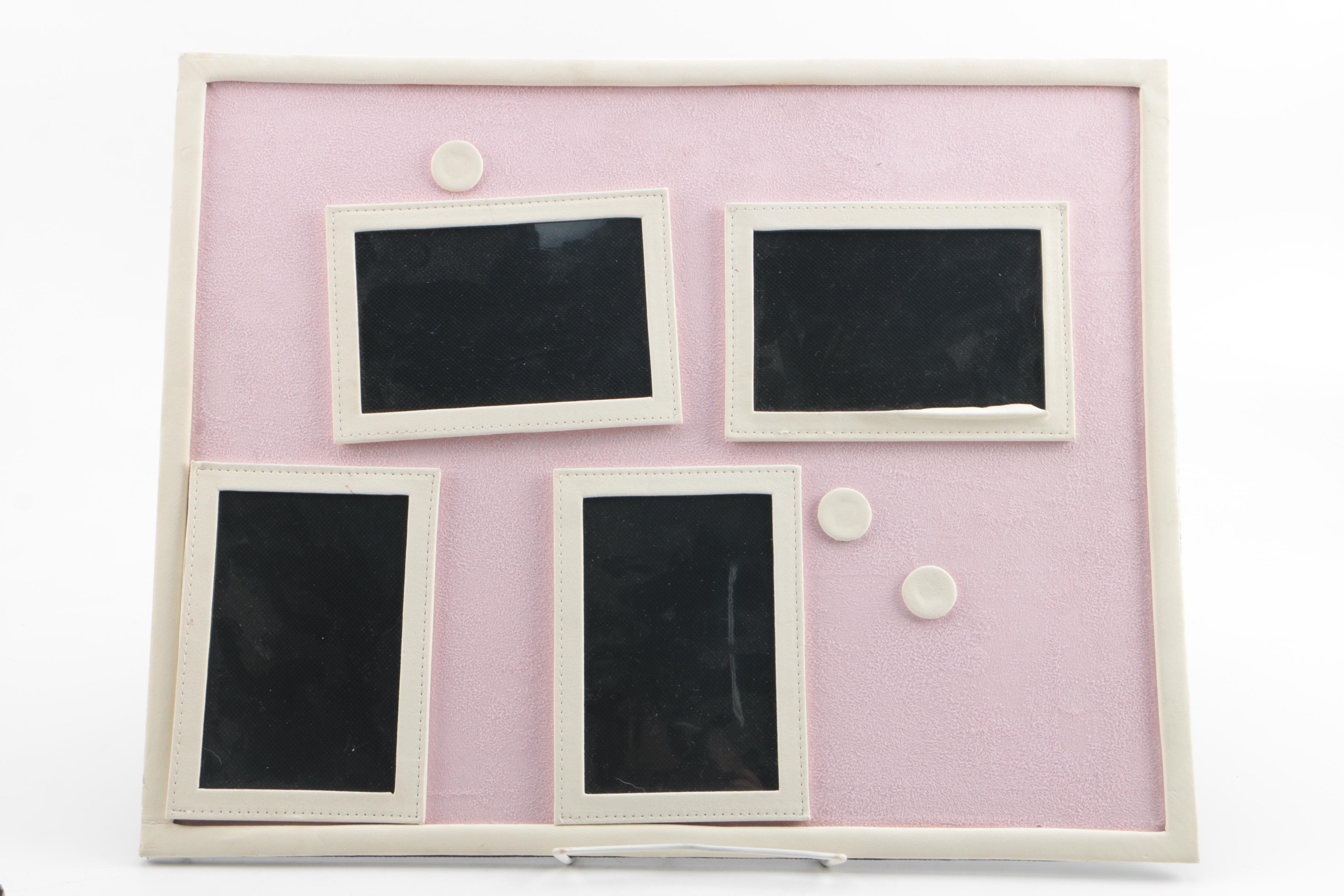 Umbra Multi Picture Black Frame and Pink and Black Magnetic Picture Boards