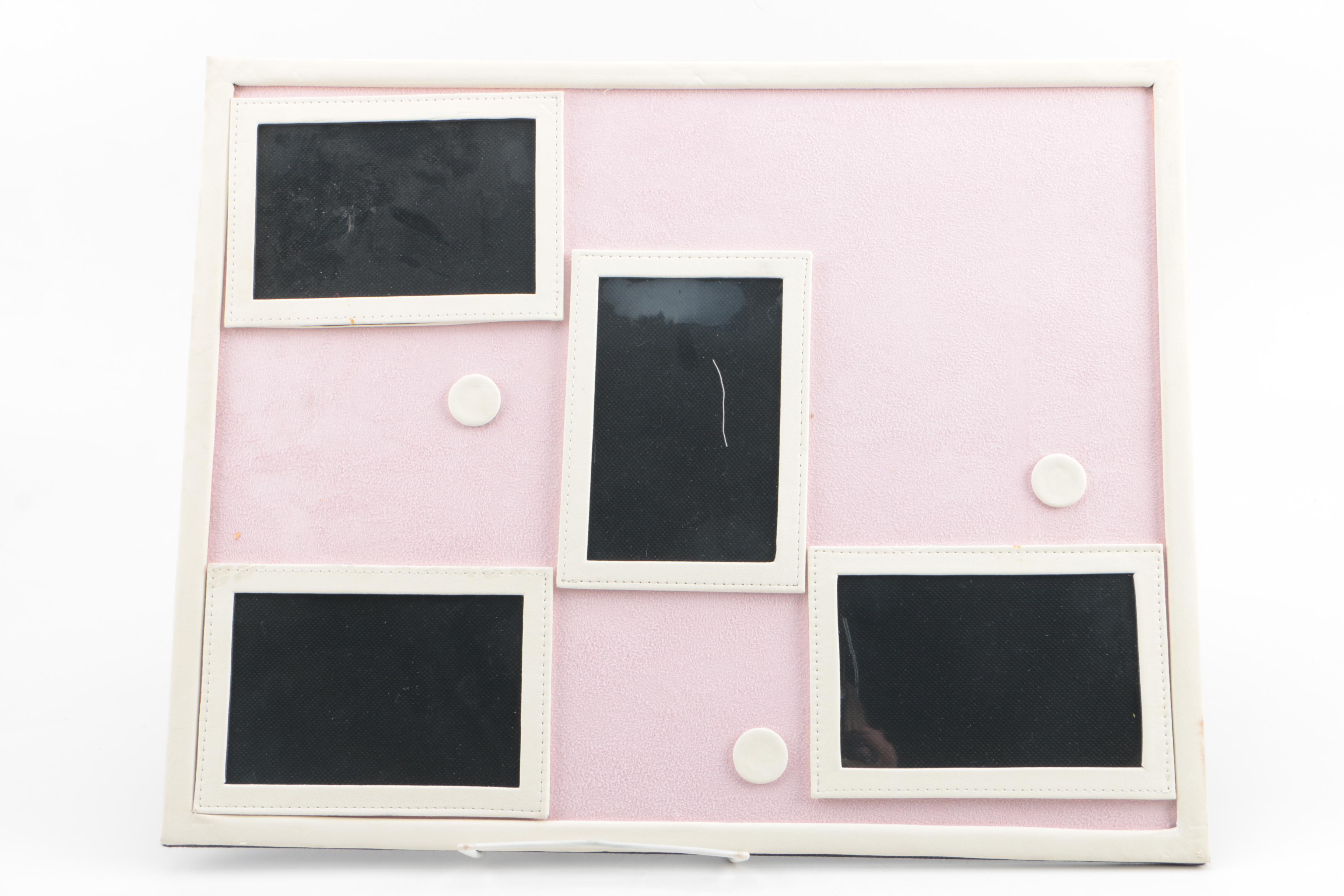 Umbra Multi Picture Black Frame and Pink and Black Magnetic Picture Boards