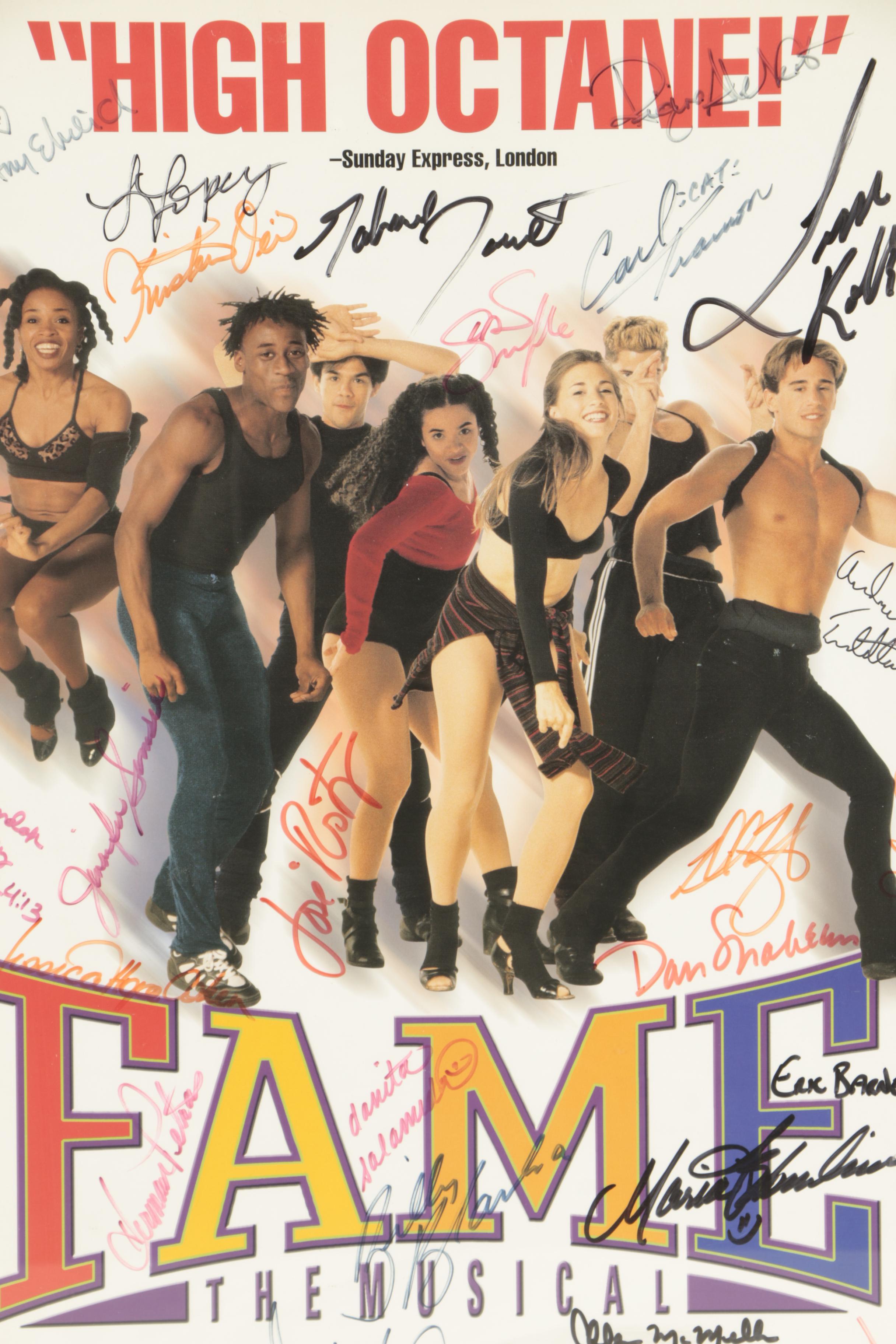 Offset Lithograph of "Fame the Musical" Poster