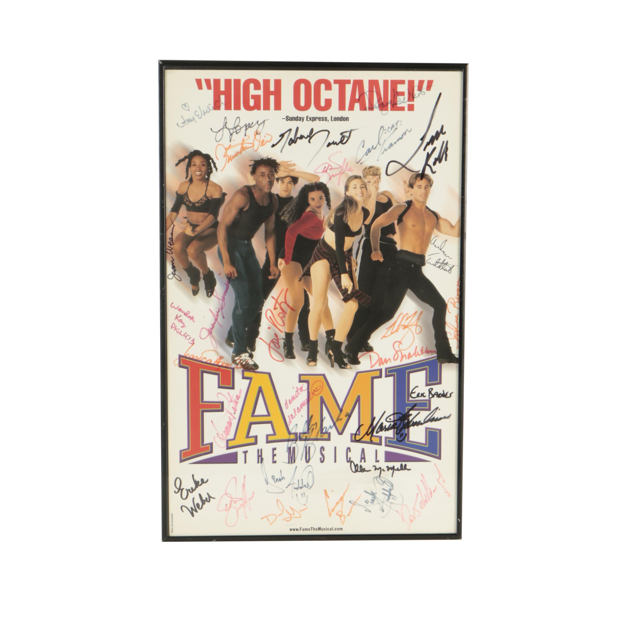Offset Lithograph of "Fame the Musical" Poster