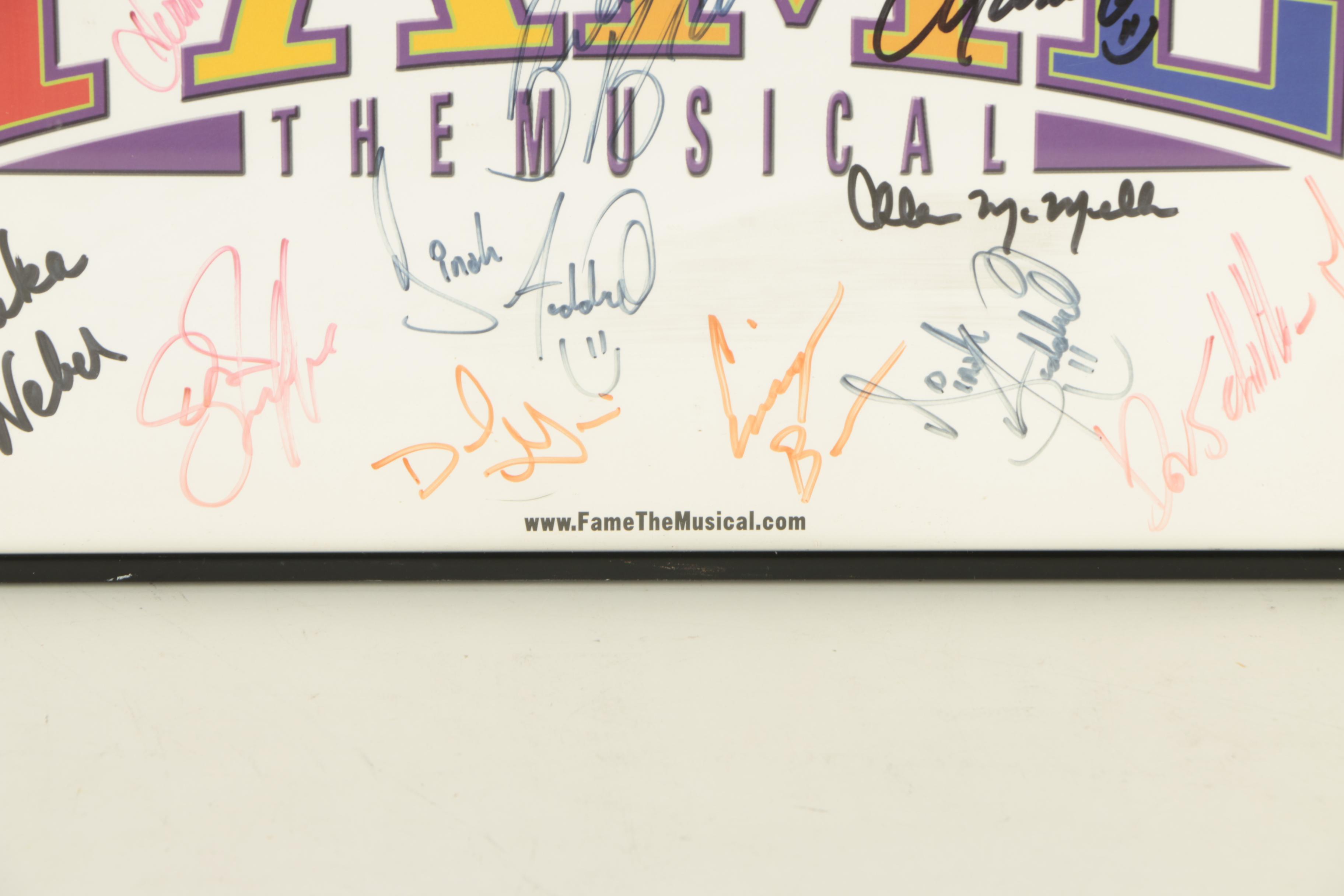 Offset Lithograph of "Fame the Musical" Poster