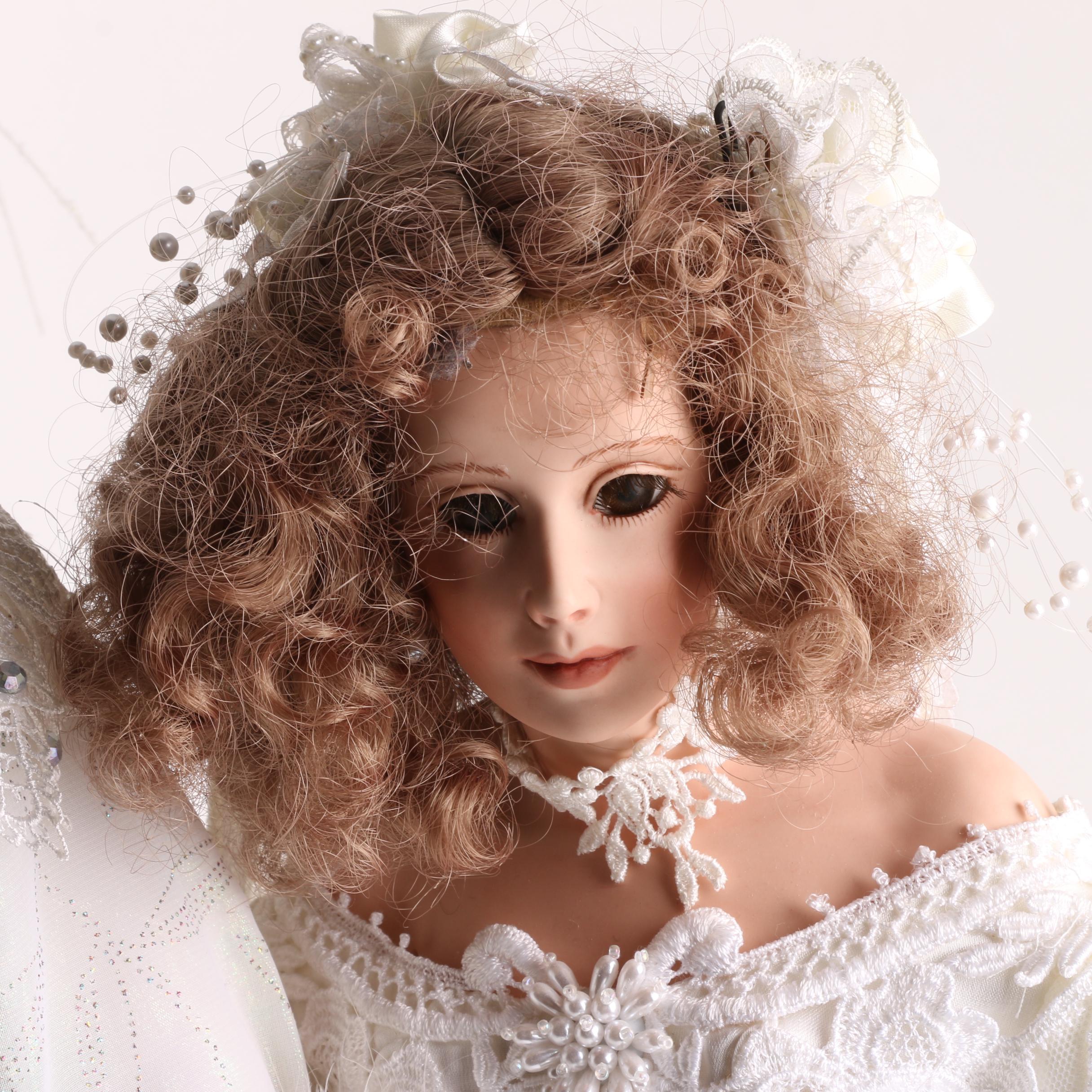 Porcelain Bride Dolls Including 1988 "Phylis" by Vickie Anguish