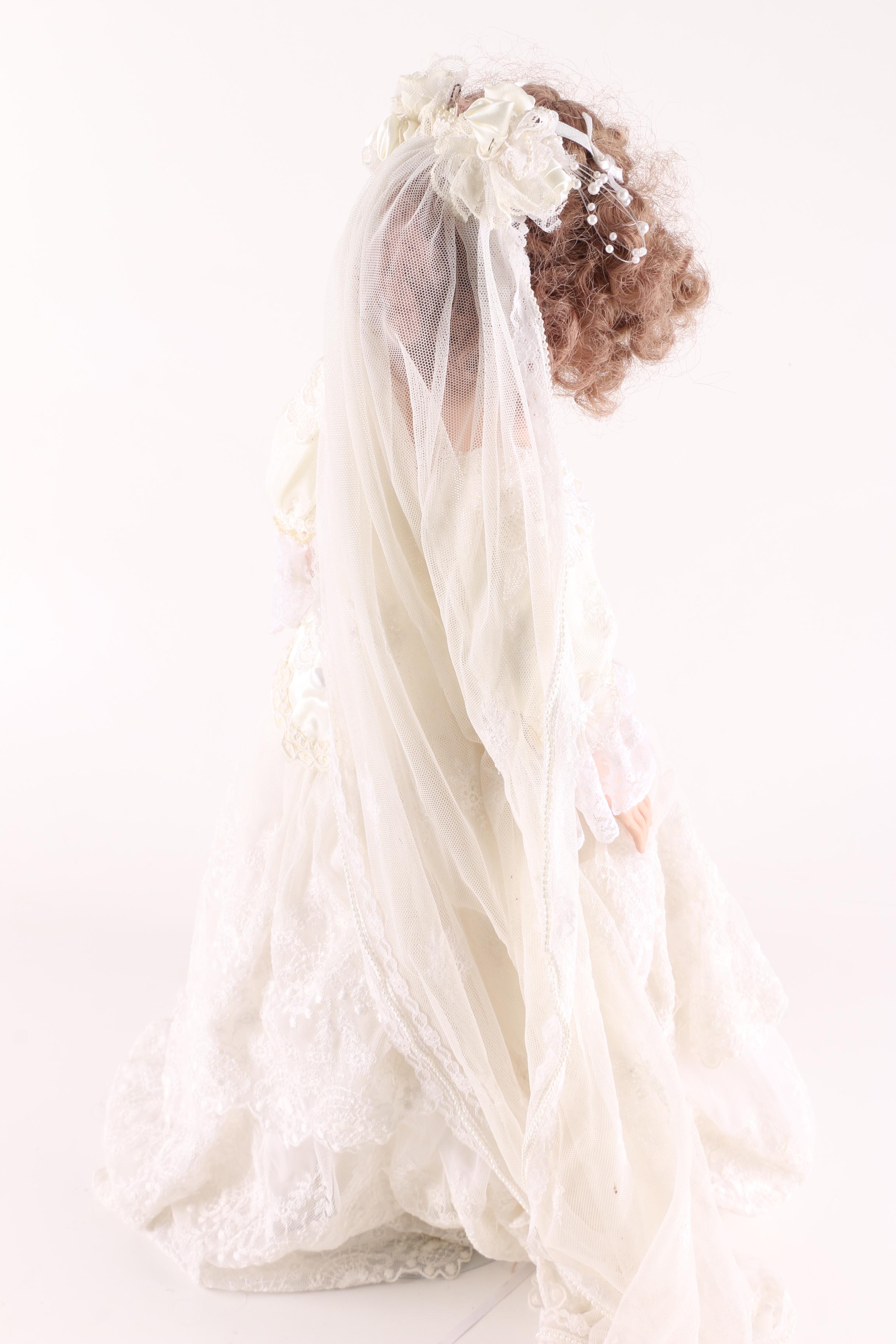 Porcelain Bride Dolls Including 1988 "Phylis" by Vickie Anguish