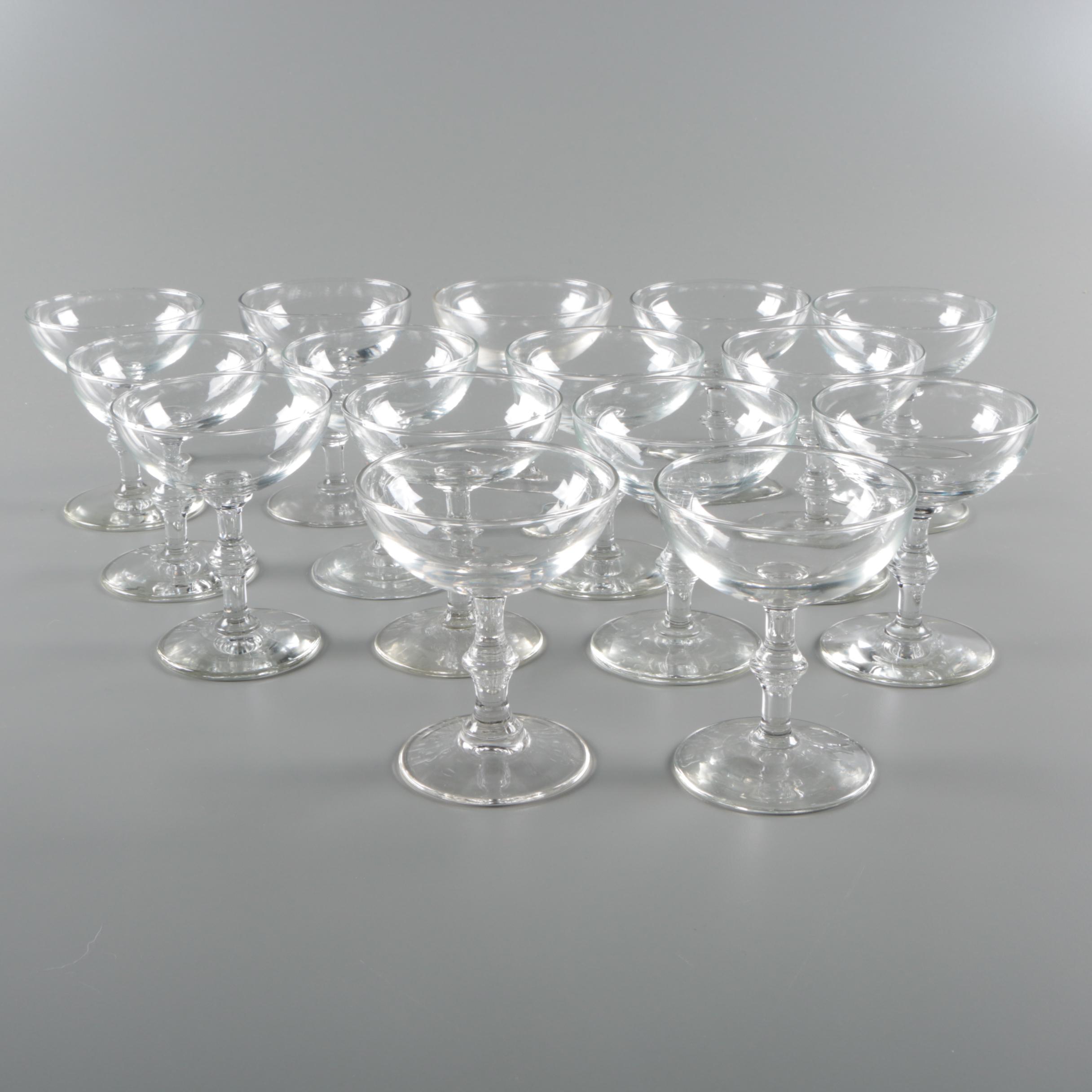 Glass Champagne Coupes