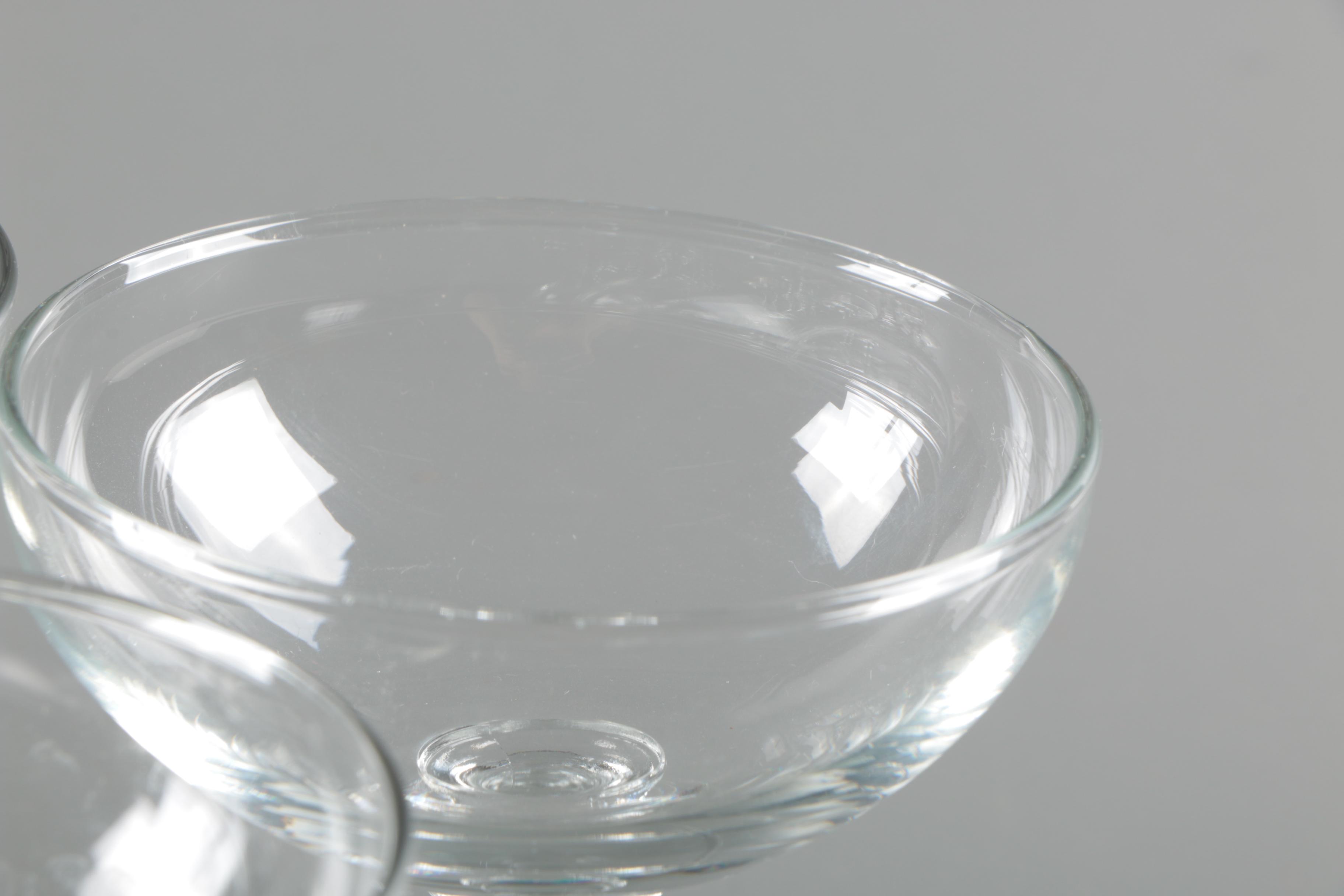 Glass Champagne Coupes