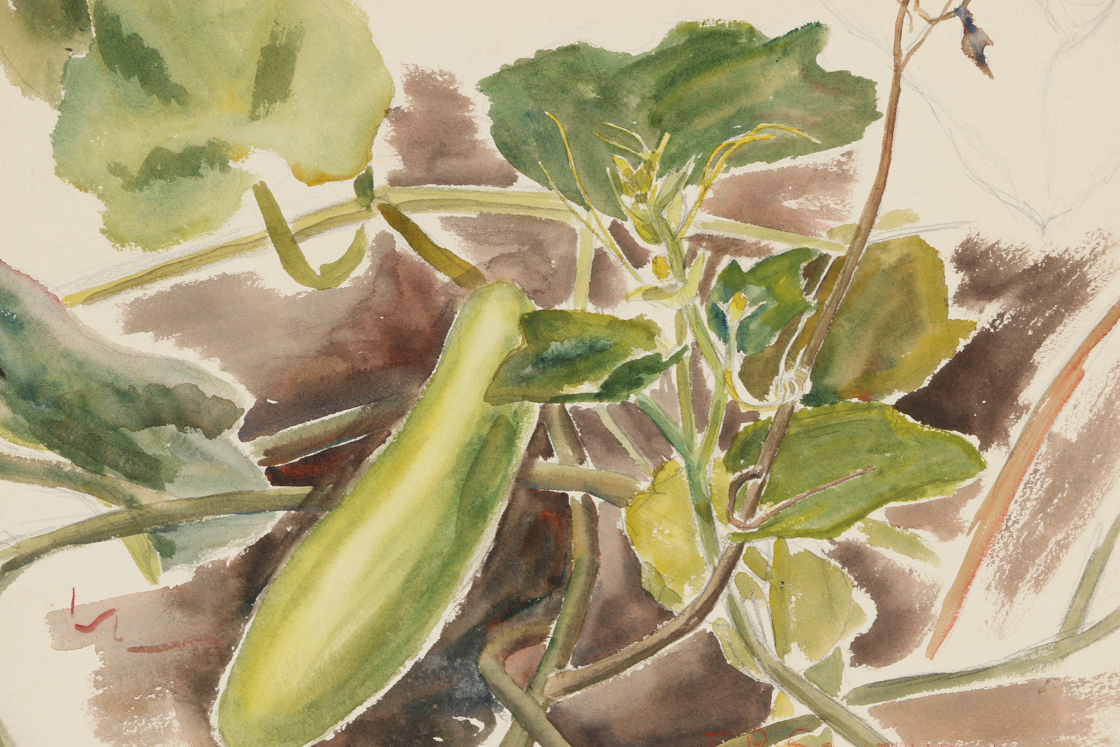 Florence Bartley Smithburn Watercolor Painting