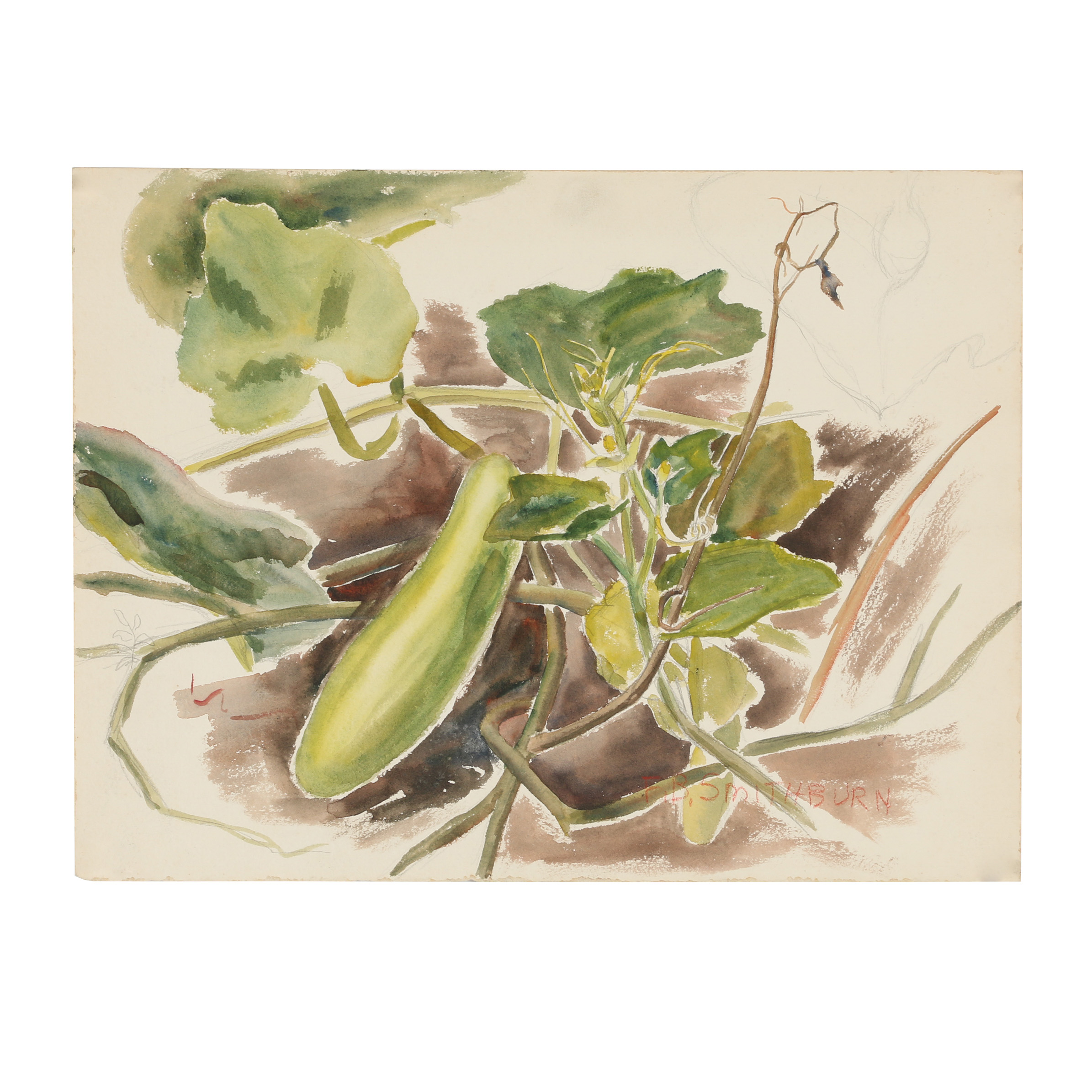 Florence Bartley Smithburn Watercolor Painting