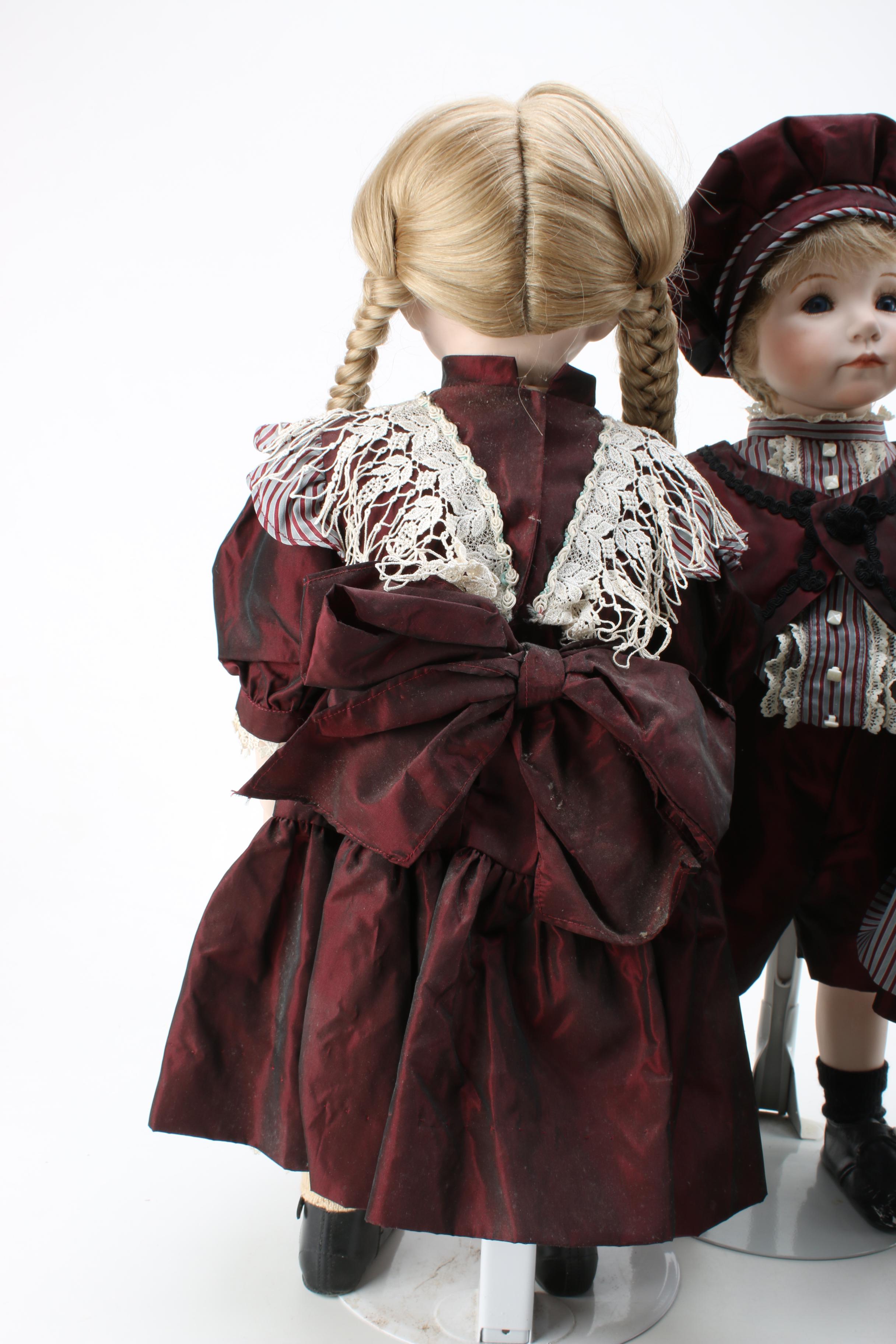 Joyce Rondeau and Dianna Effner Signed Porcelain Dolls