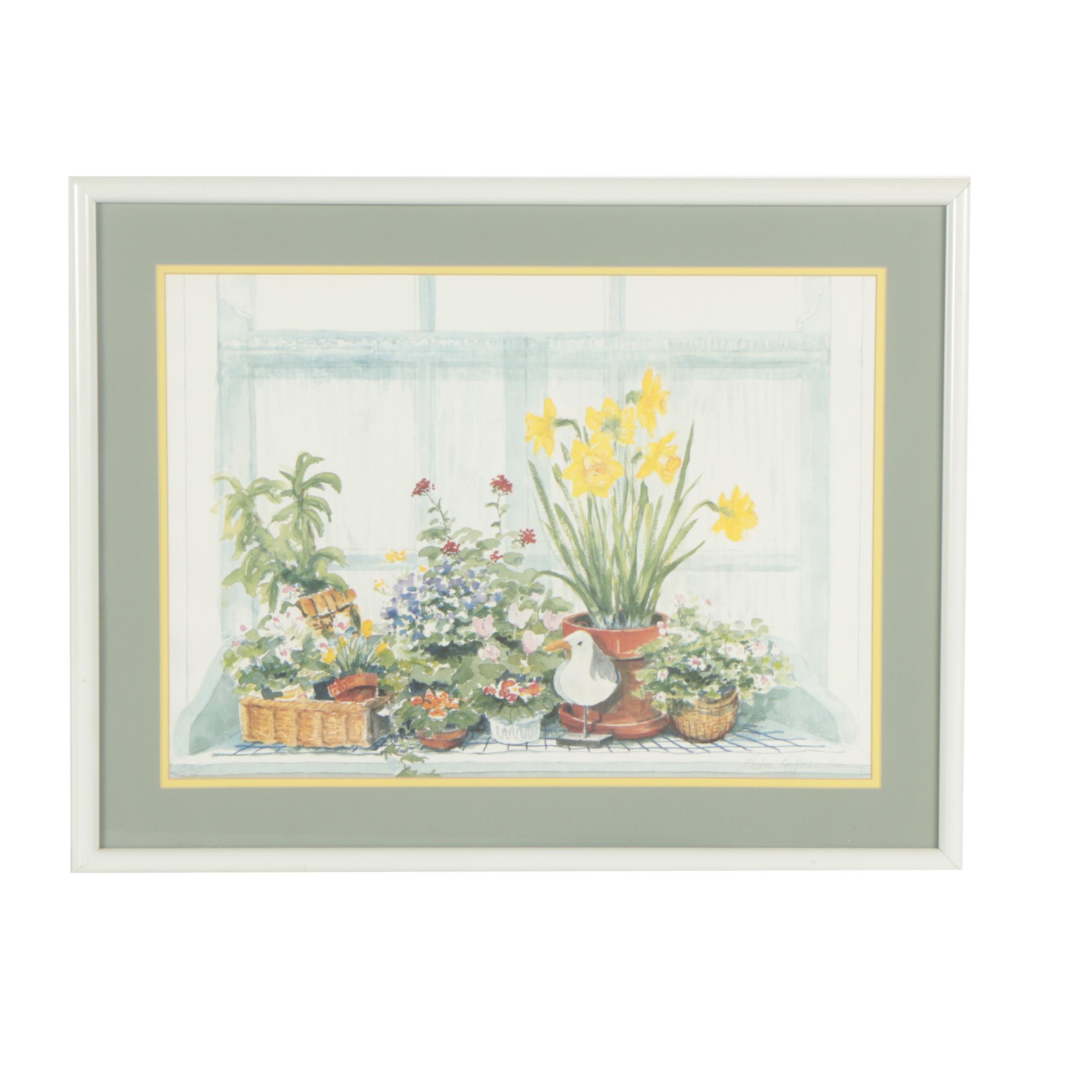Barbara Kauffmann Locke Halftone of Houseplant Collection