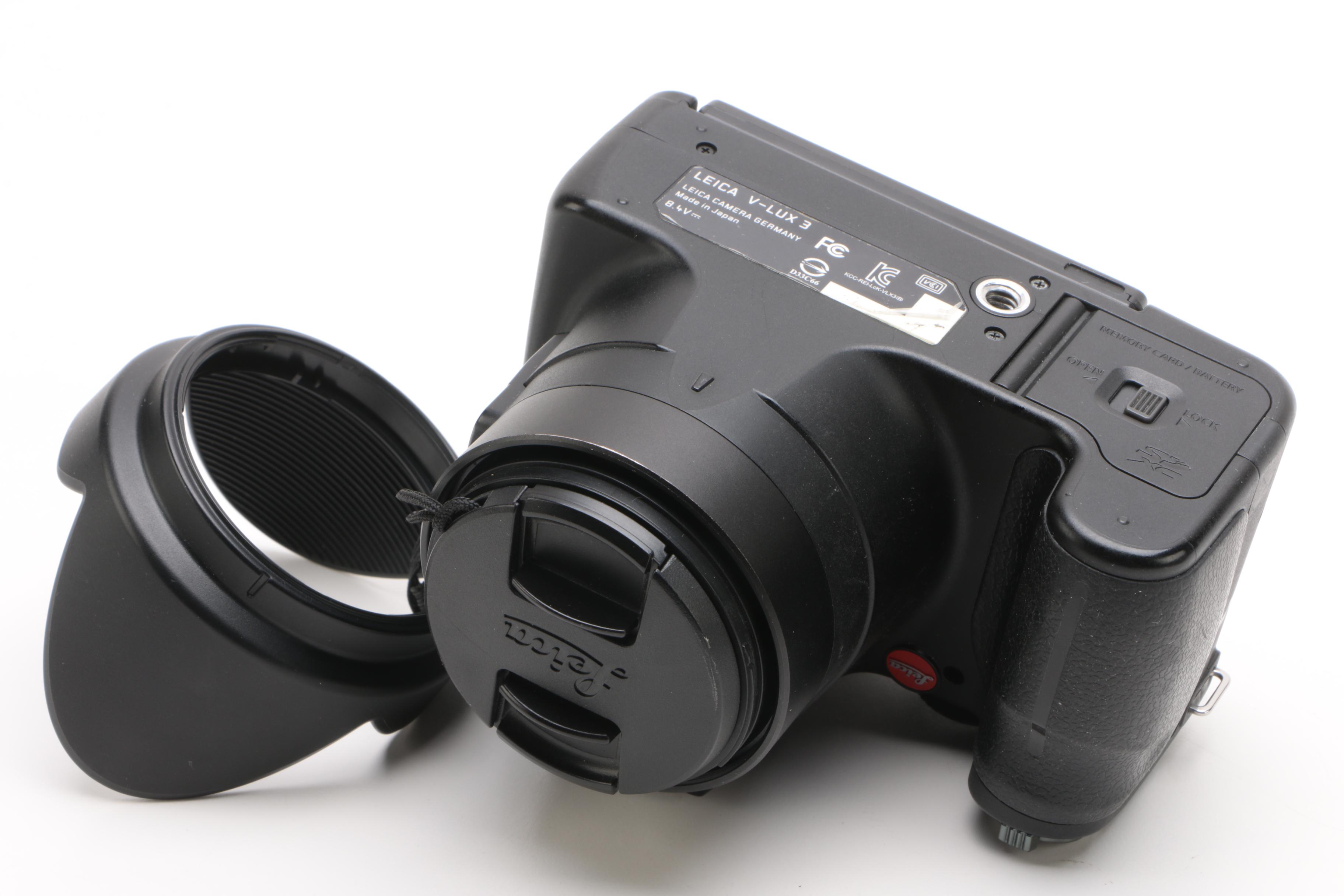 Leica V-LUX 3 12.1-Megapixel CMOS Digital Camera with Accessories and Box