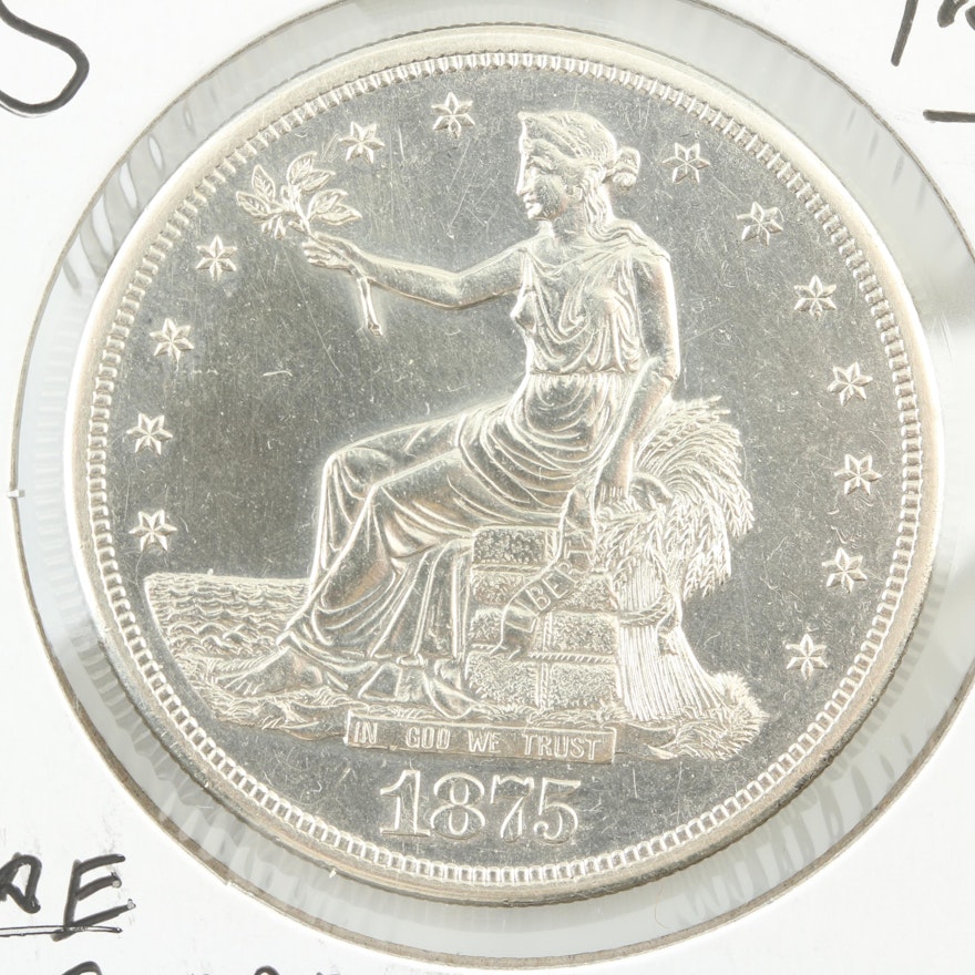 1875-S Silver Trade Dollar