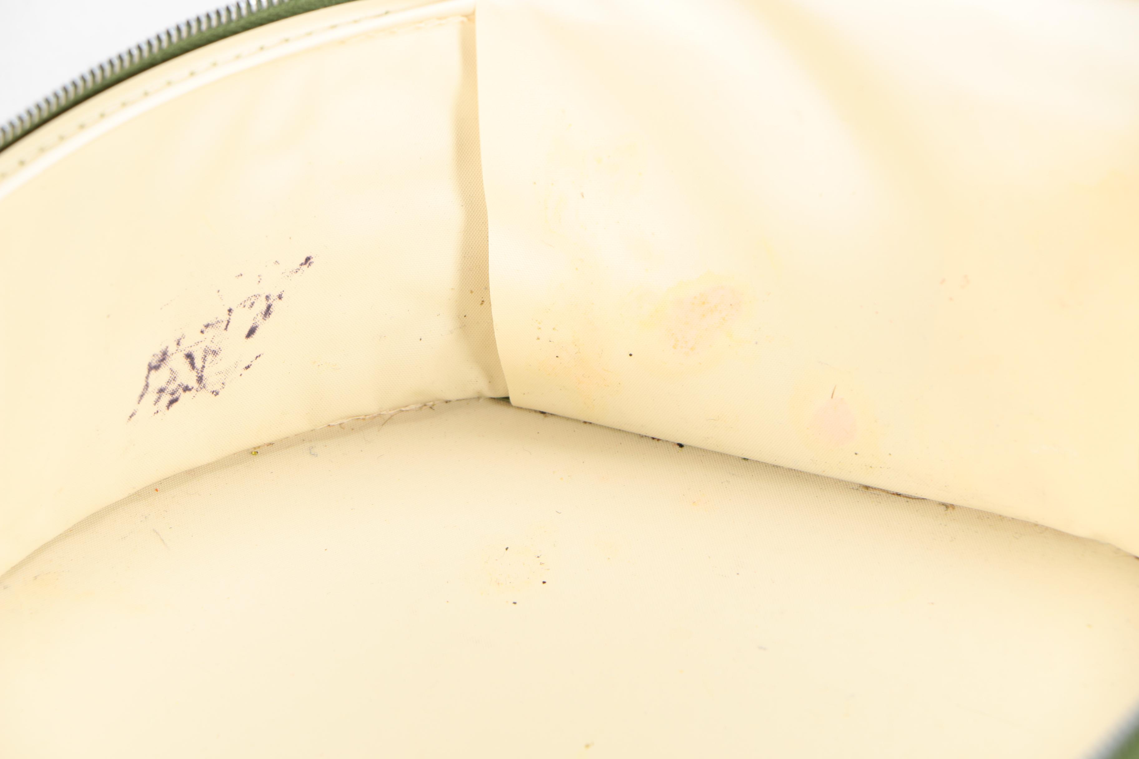 Vintage Green Vinyl Luggage Set