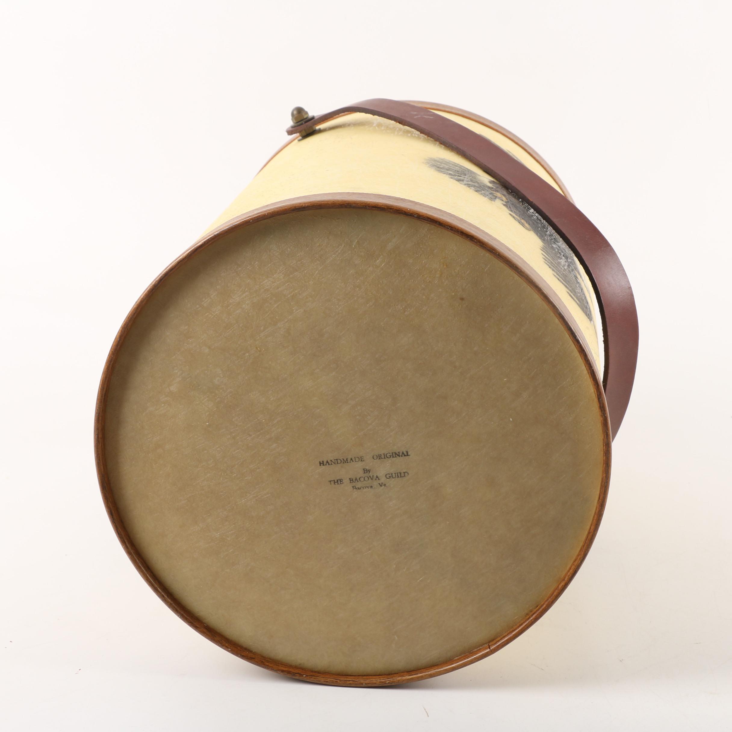 Vintage Barware Including Bowler's Ice Pail and Bacova Guild Ice Bucket