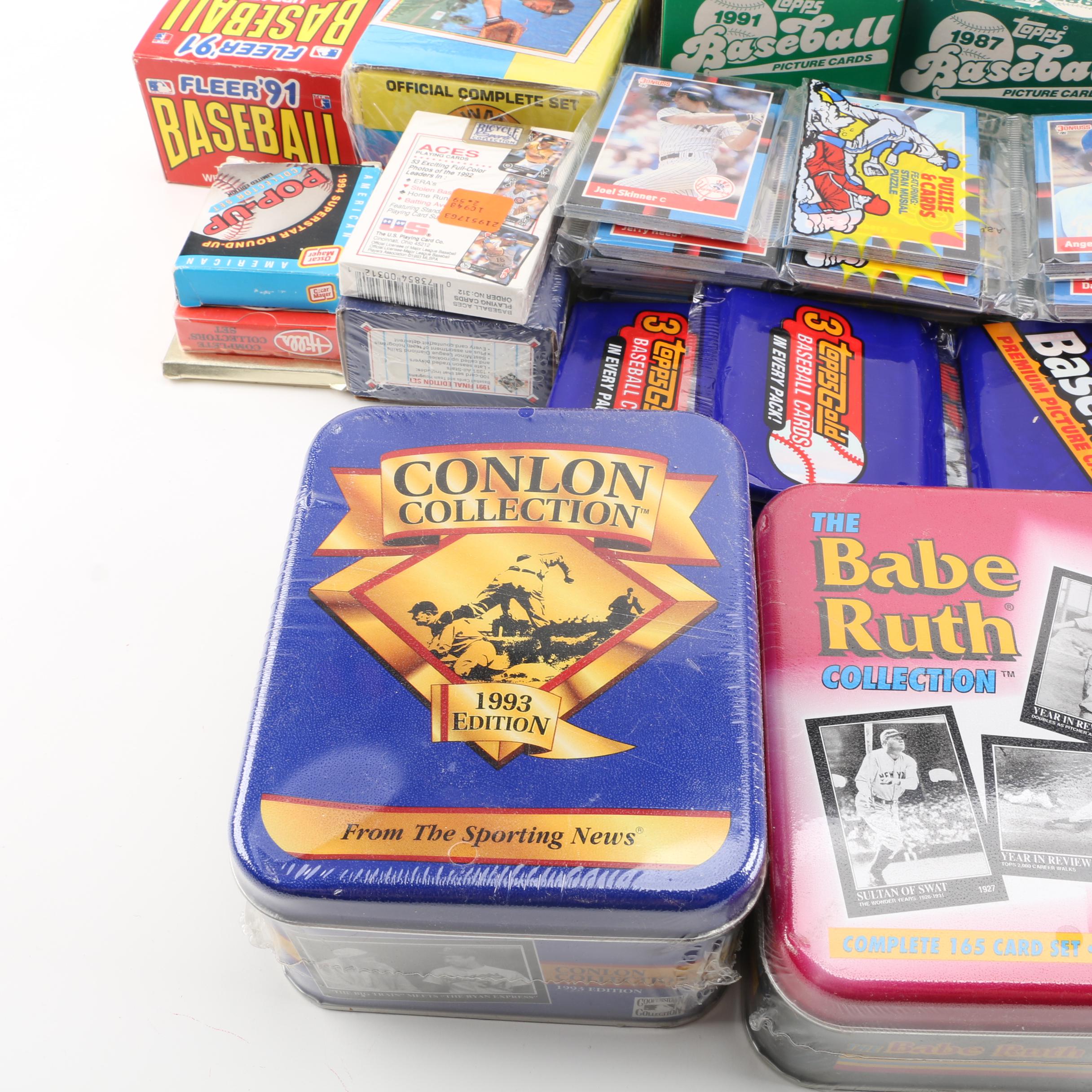 1980s and 90s Baseball Cards and Stamps, Including Topps, Fleer and More