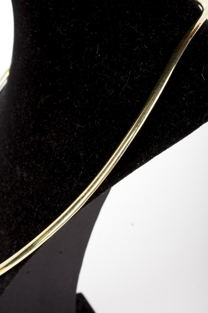 14K Yellow Gold Omega Link Necklace